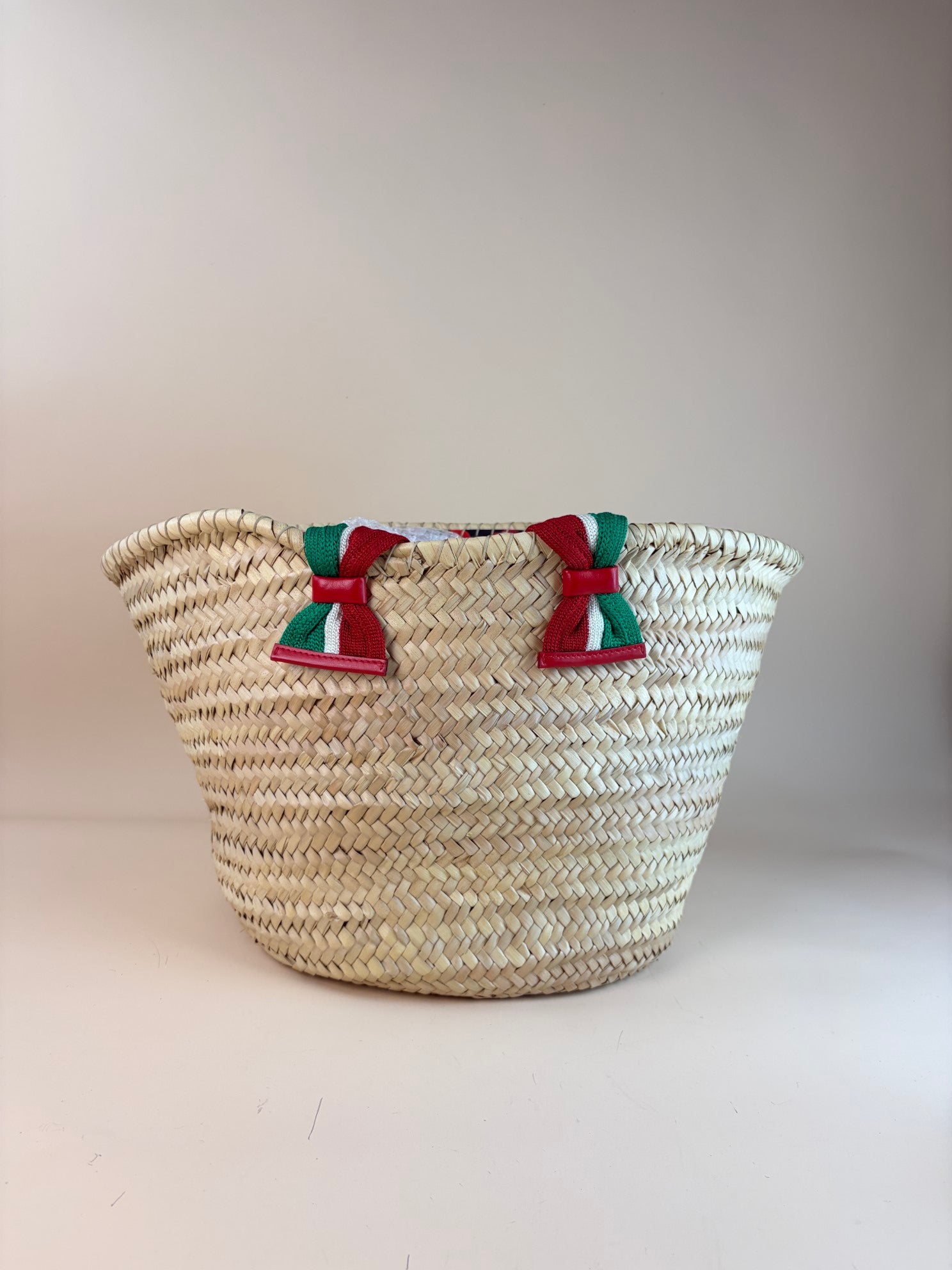 Dolce & Gabbana straw Kendra Baci wove in beige tote bag