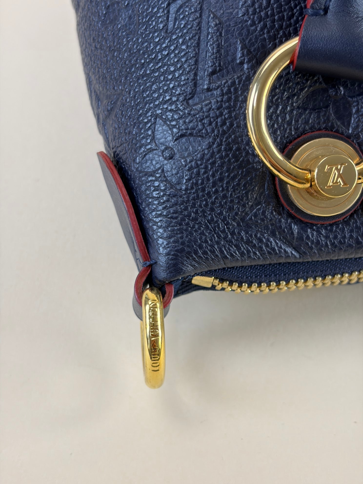 Louis Vuitton Dark Blue Monogram V Empreinte Tote Bag