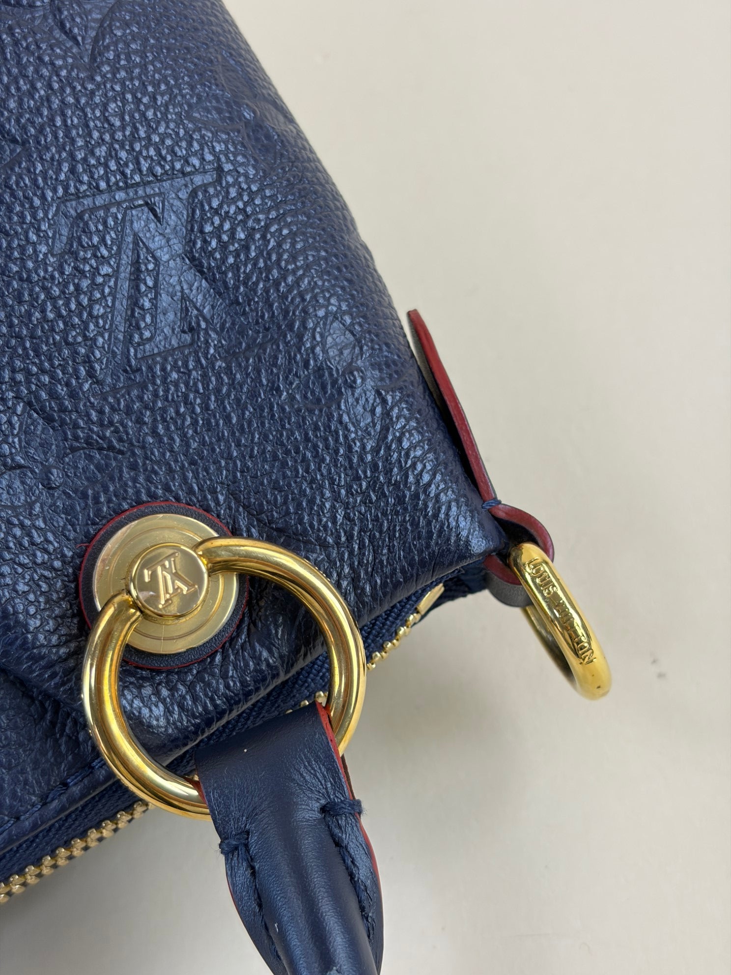 Louis Vuitton Dark Blue Monogram V Empreinte Tote Bag