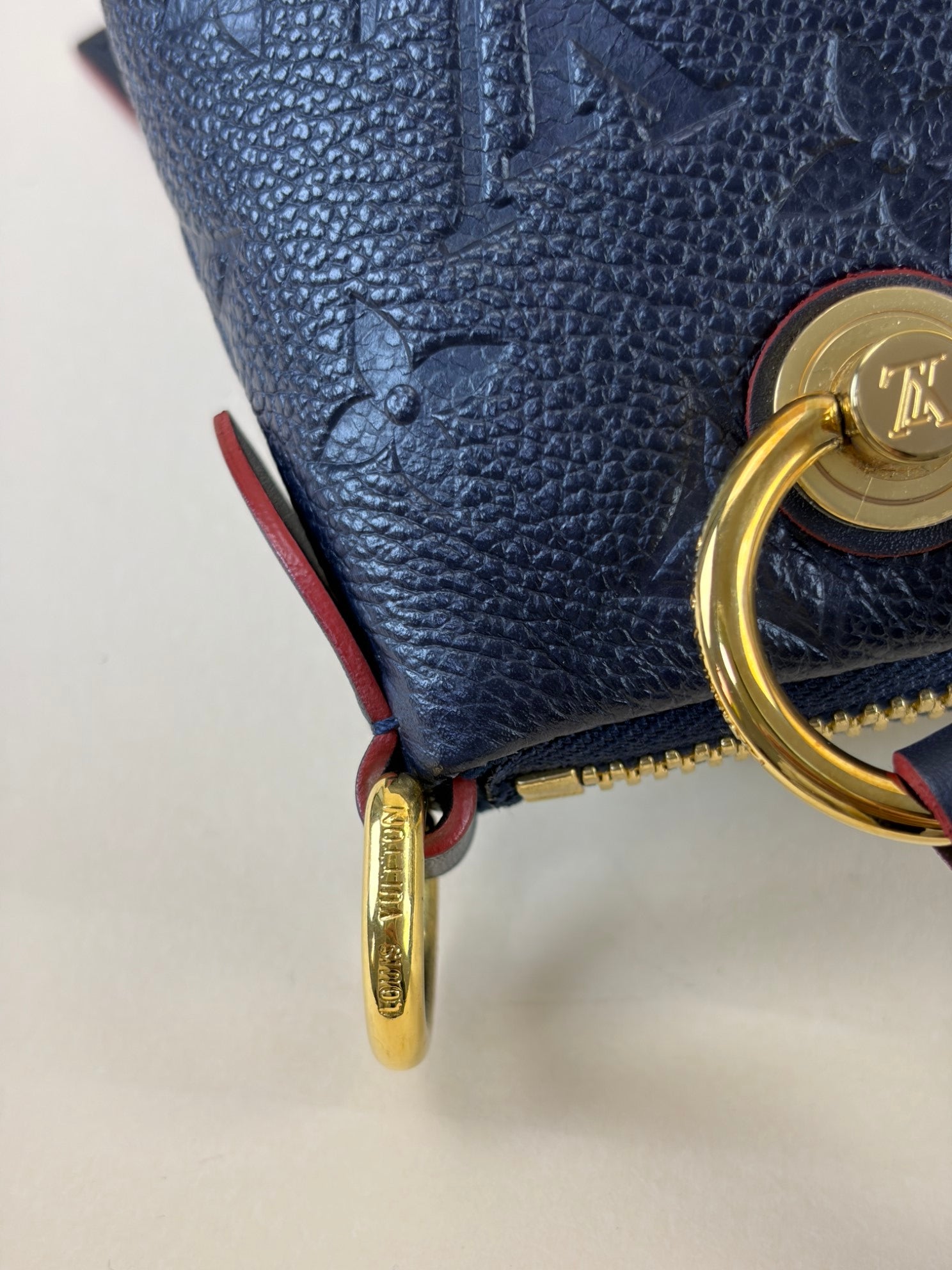 Louis Vuitton Dark Blue Monogram V Empreinte Tote Bag