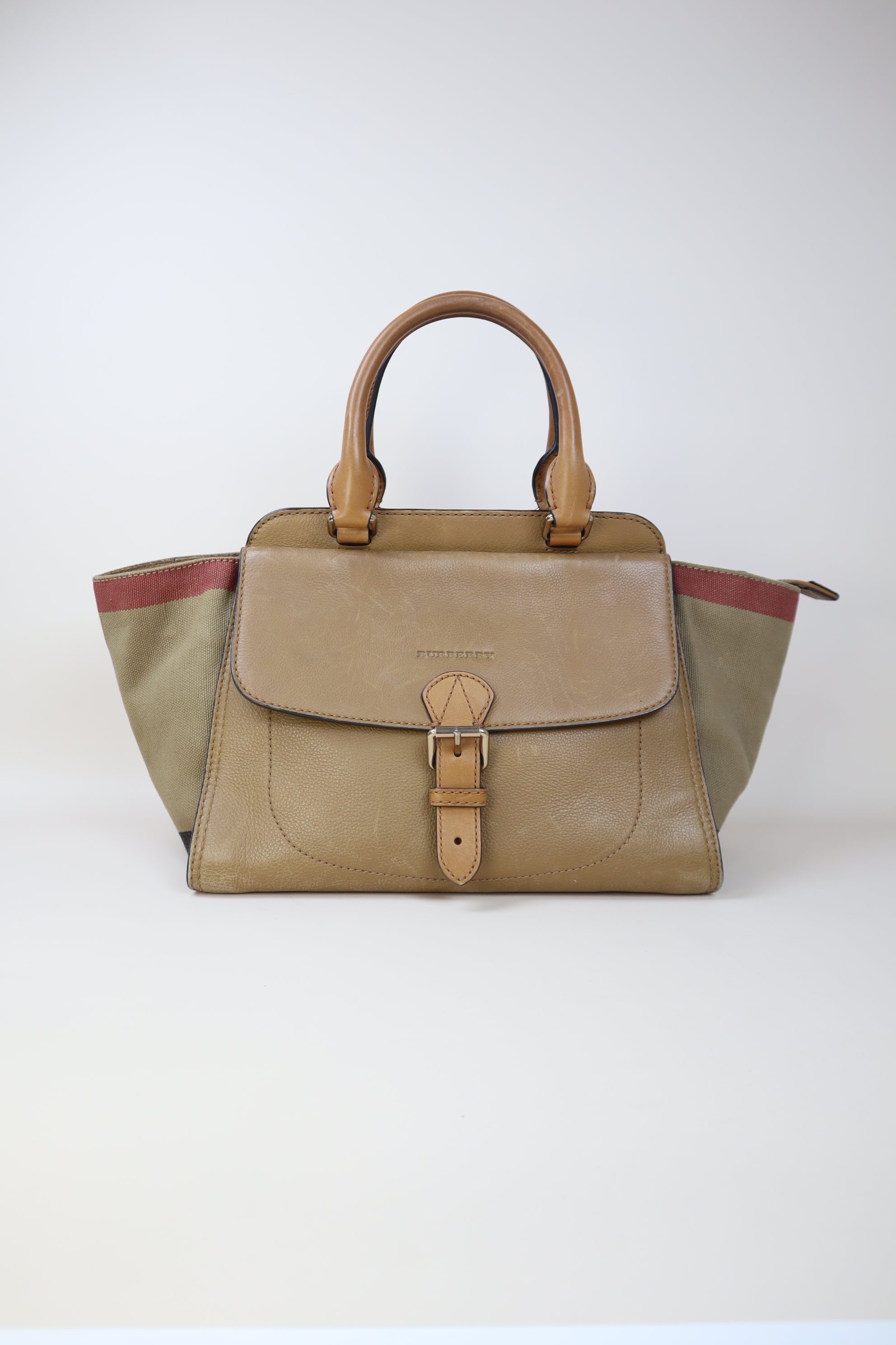 Burberry Beige Harcourt Medium Tote Bag
