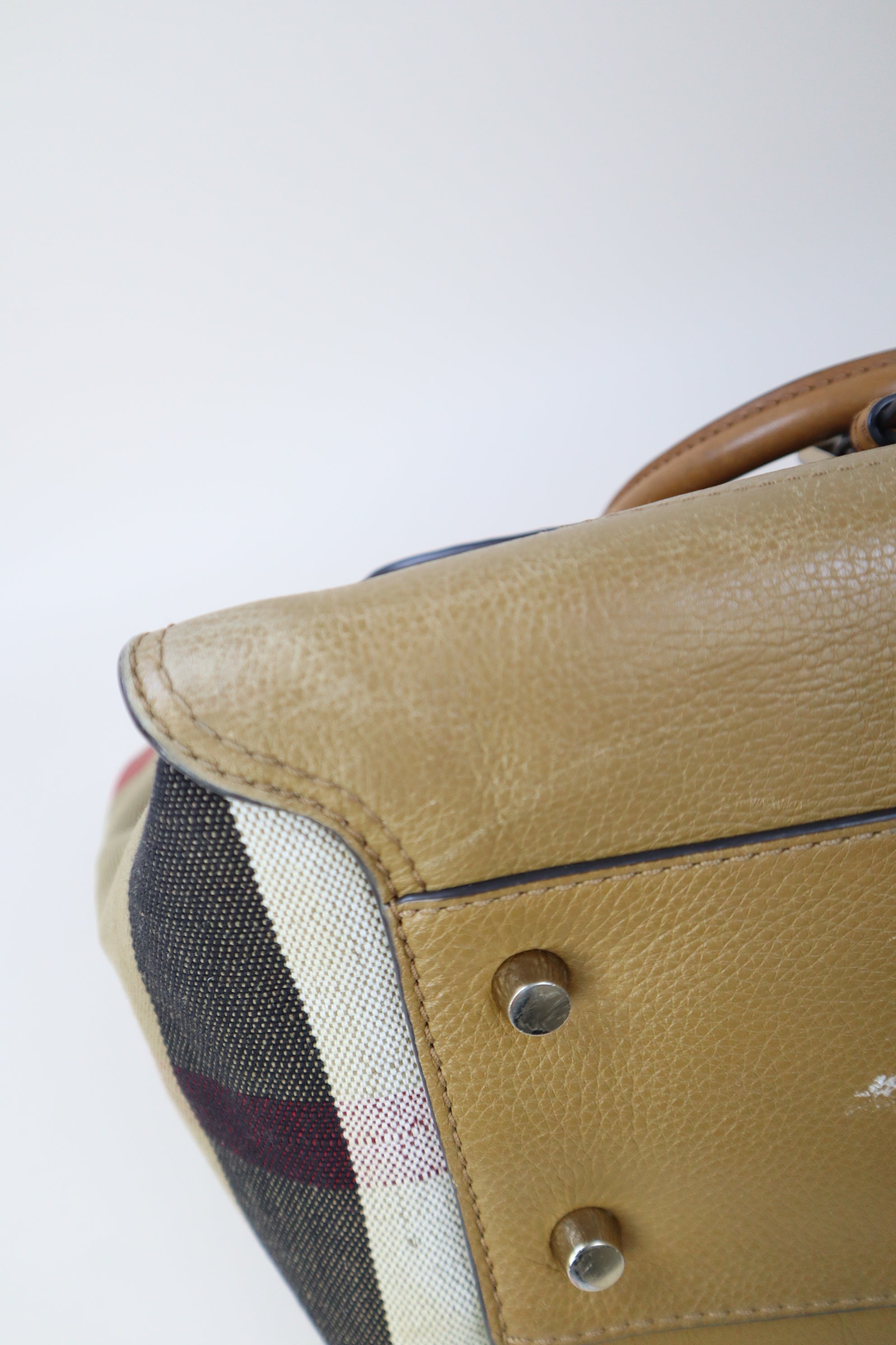 Burberry Beige Harcourt Medium Tote Bag
