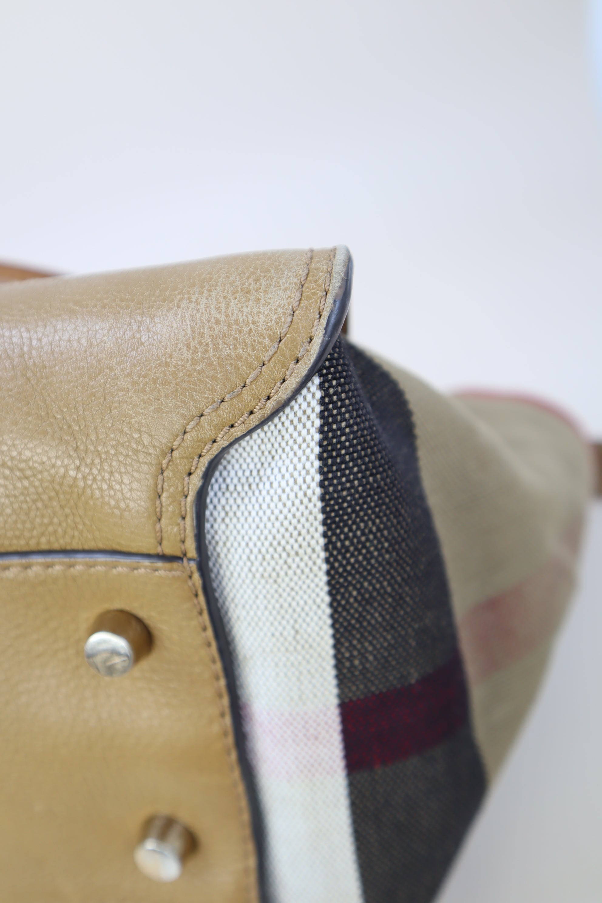 Burberry Beige Harcourt Medium Tote Bag