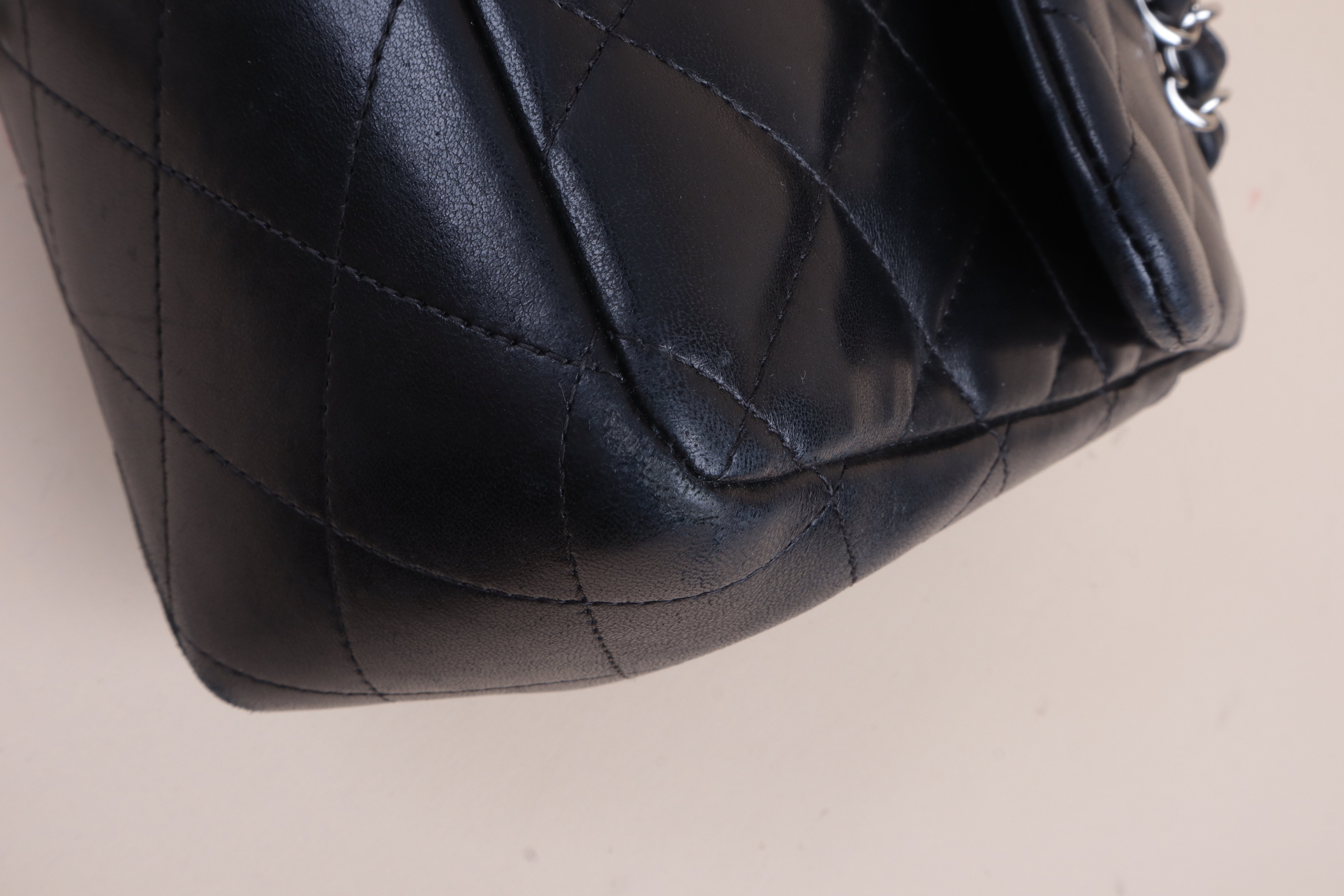 Chanel Black Classic Jumbo Double Flap Shoulder Bag