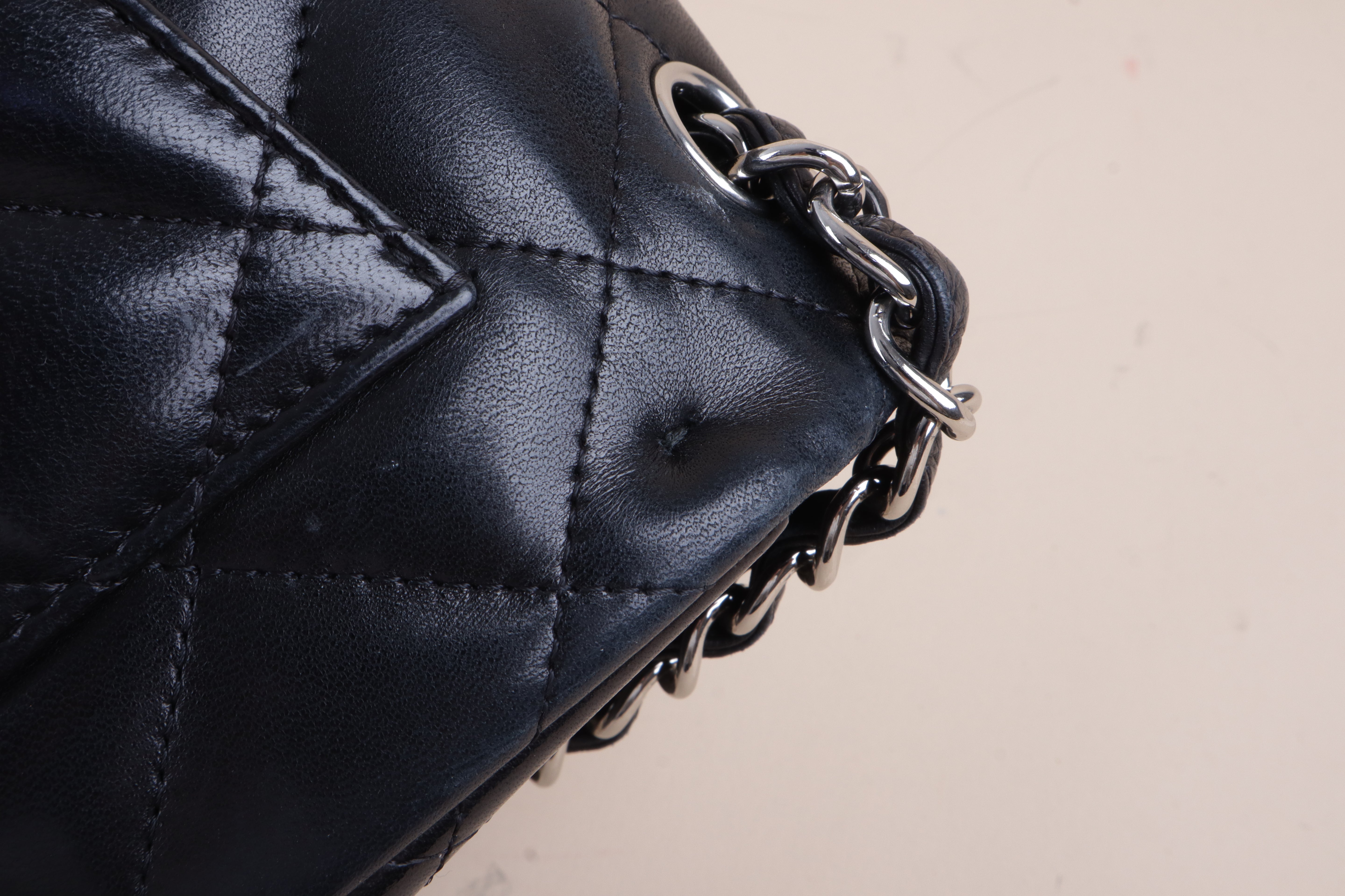 Chanel Black Classic Jumbo Double Flap Shoulder Bag
