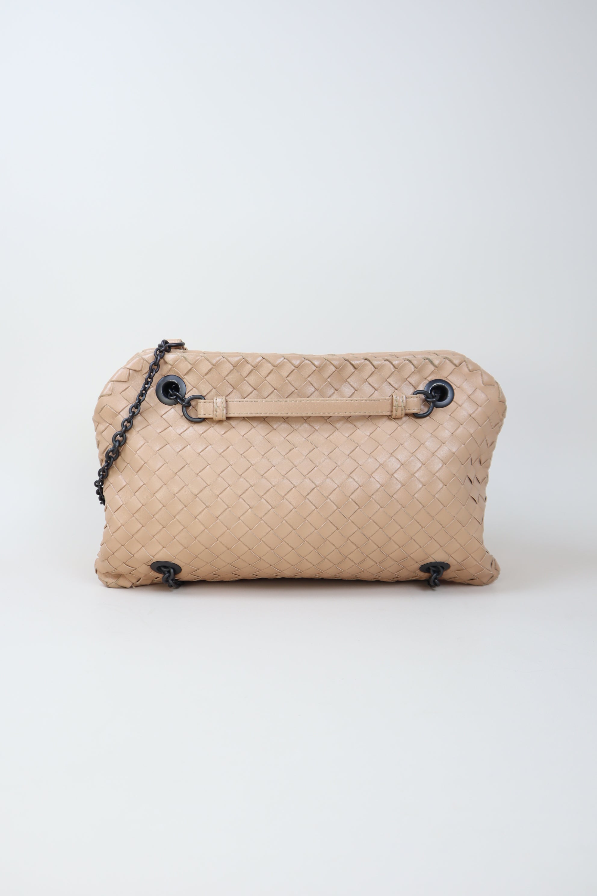 Bottega Veneta Nude Nappa Intrecciato Duo Petale Bag