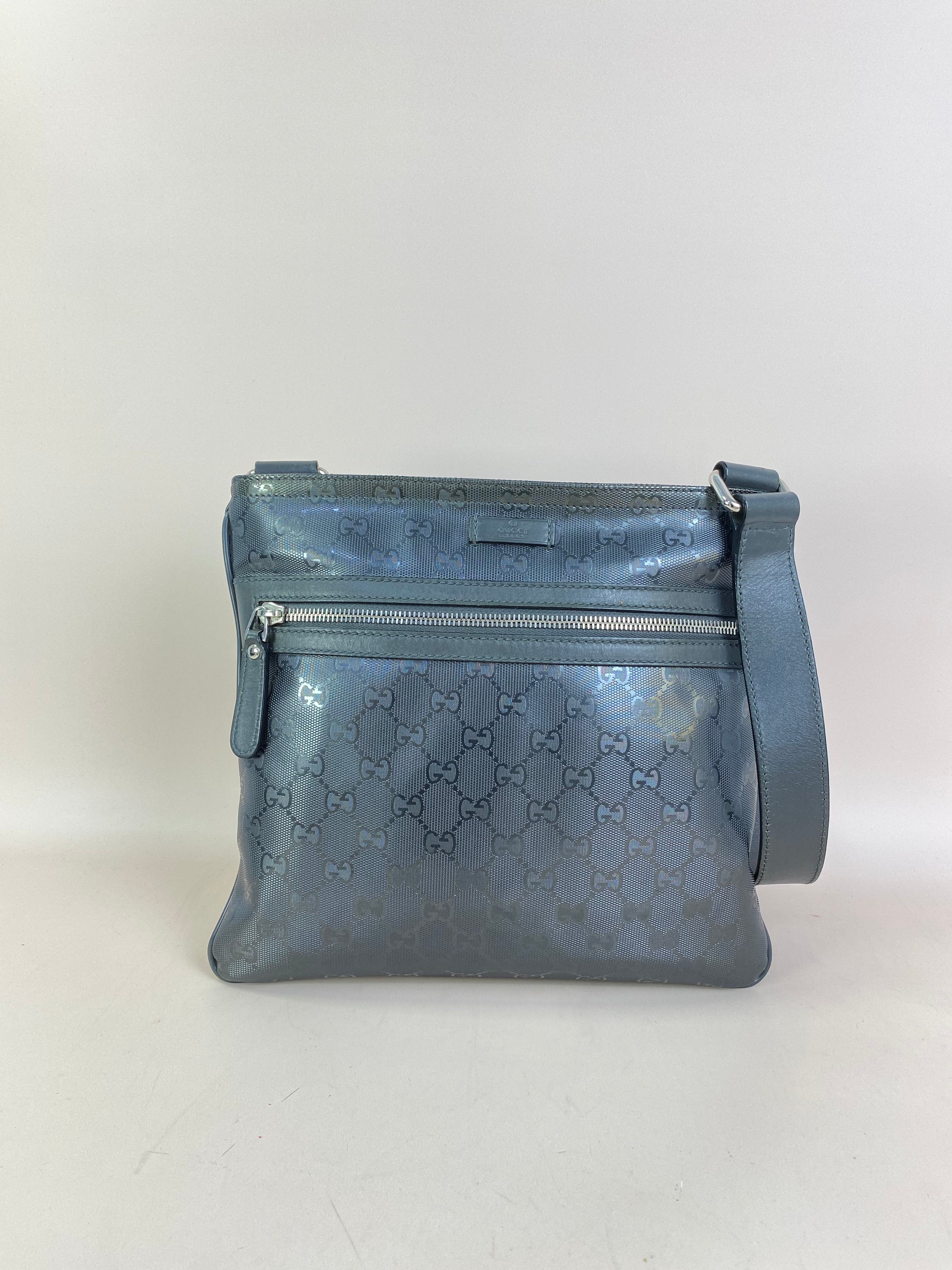 Gucci Gray GG Messenger Bag