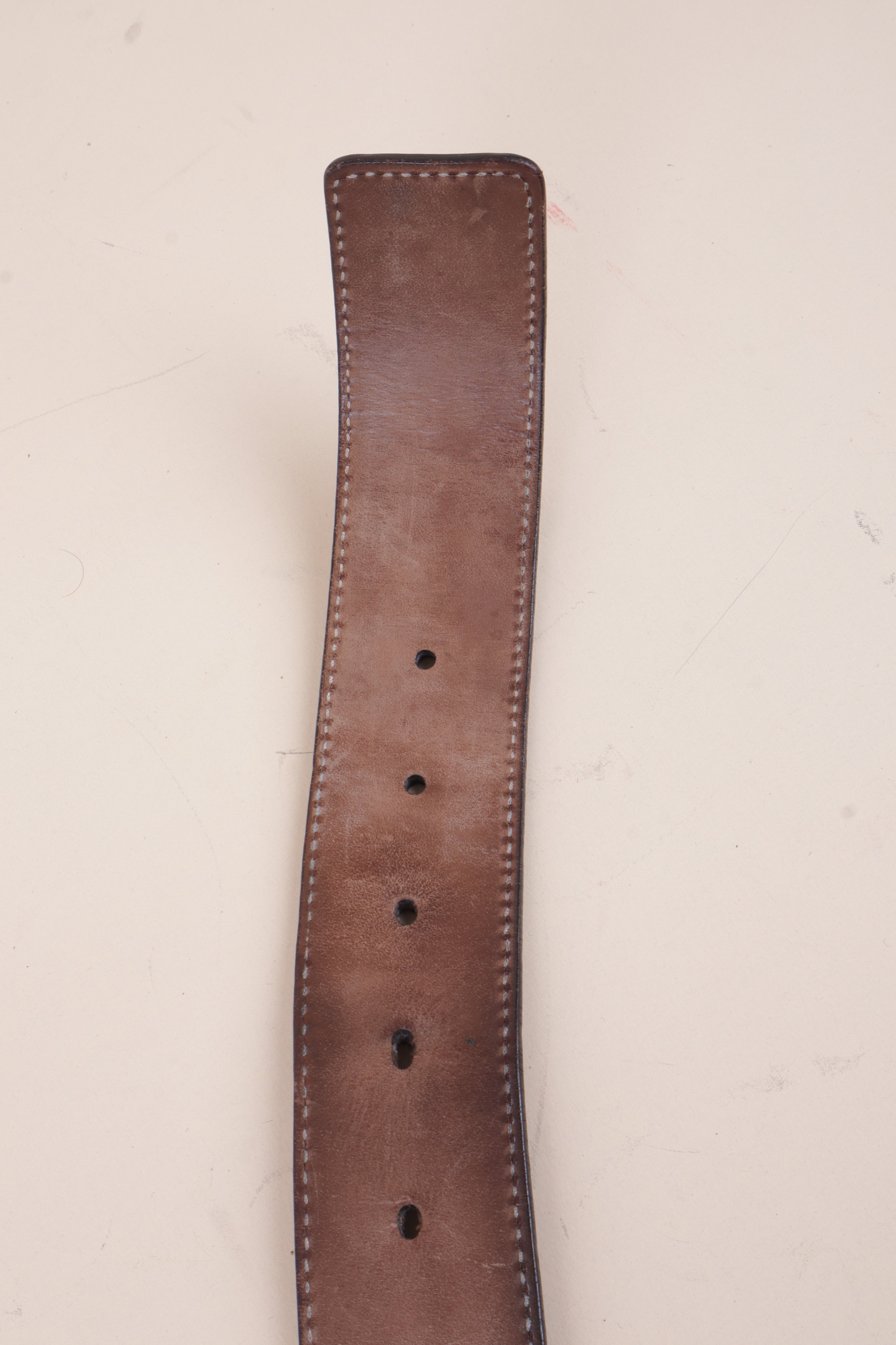 Gucci Black Interlocking G Buckle Belt 38