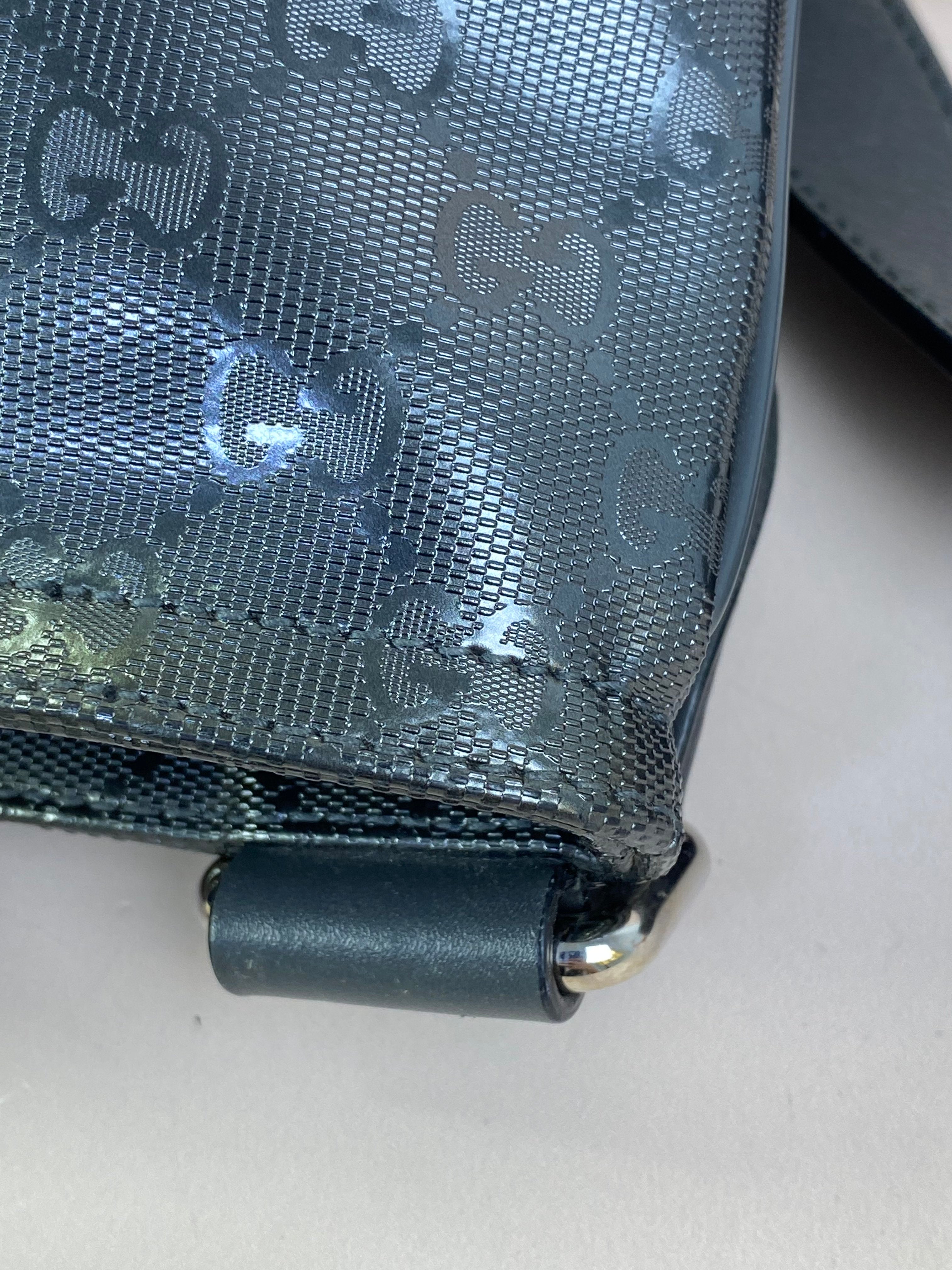 Gucci Gray GG Messenger Bag