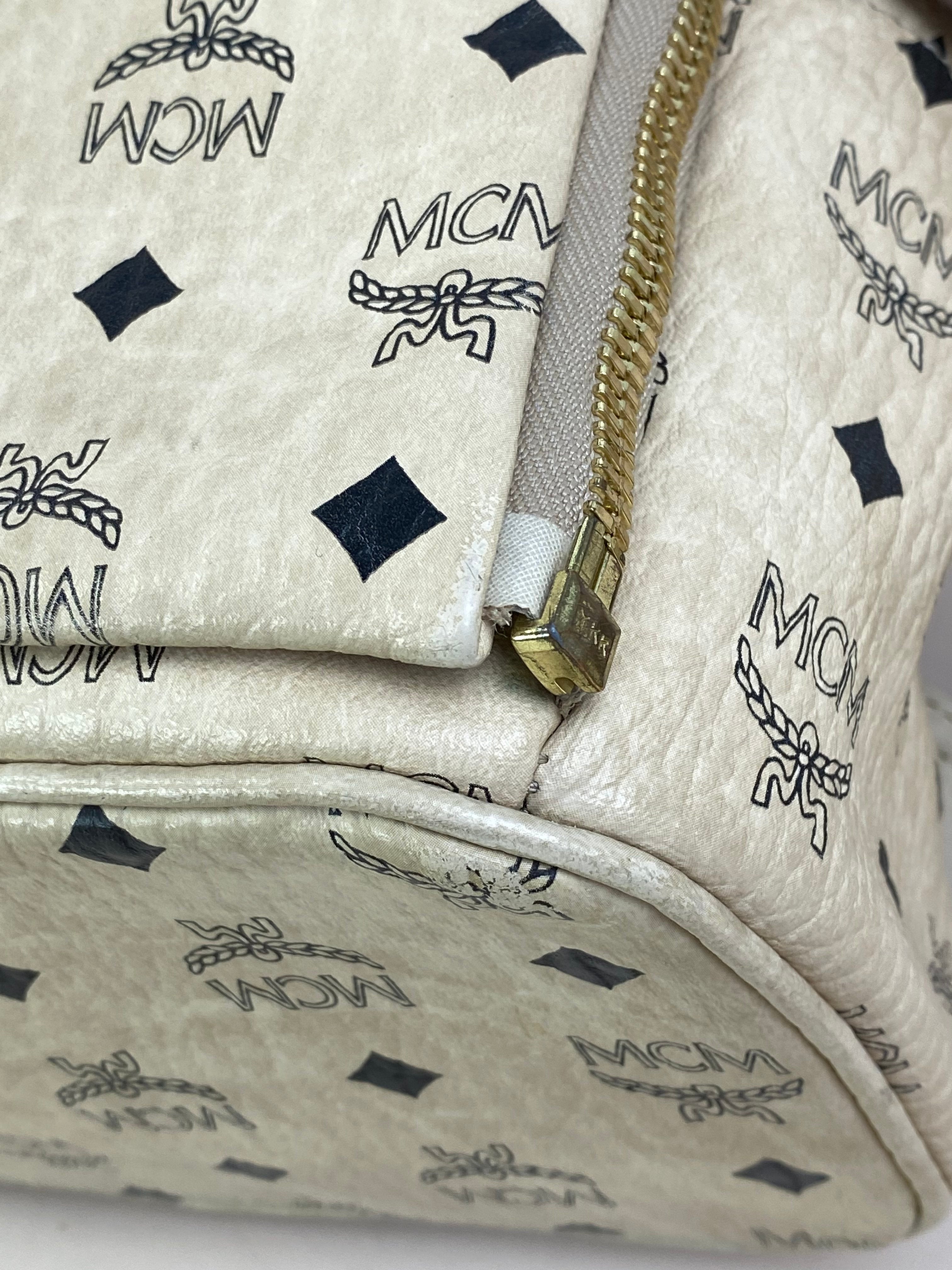 MCM Beige Turns Into Side Backpack Bag with Strap-Backpack-MCM-The Closet Egypt