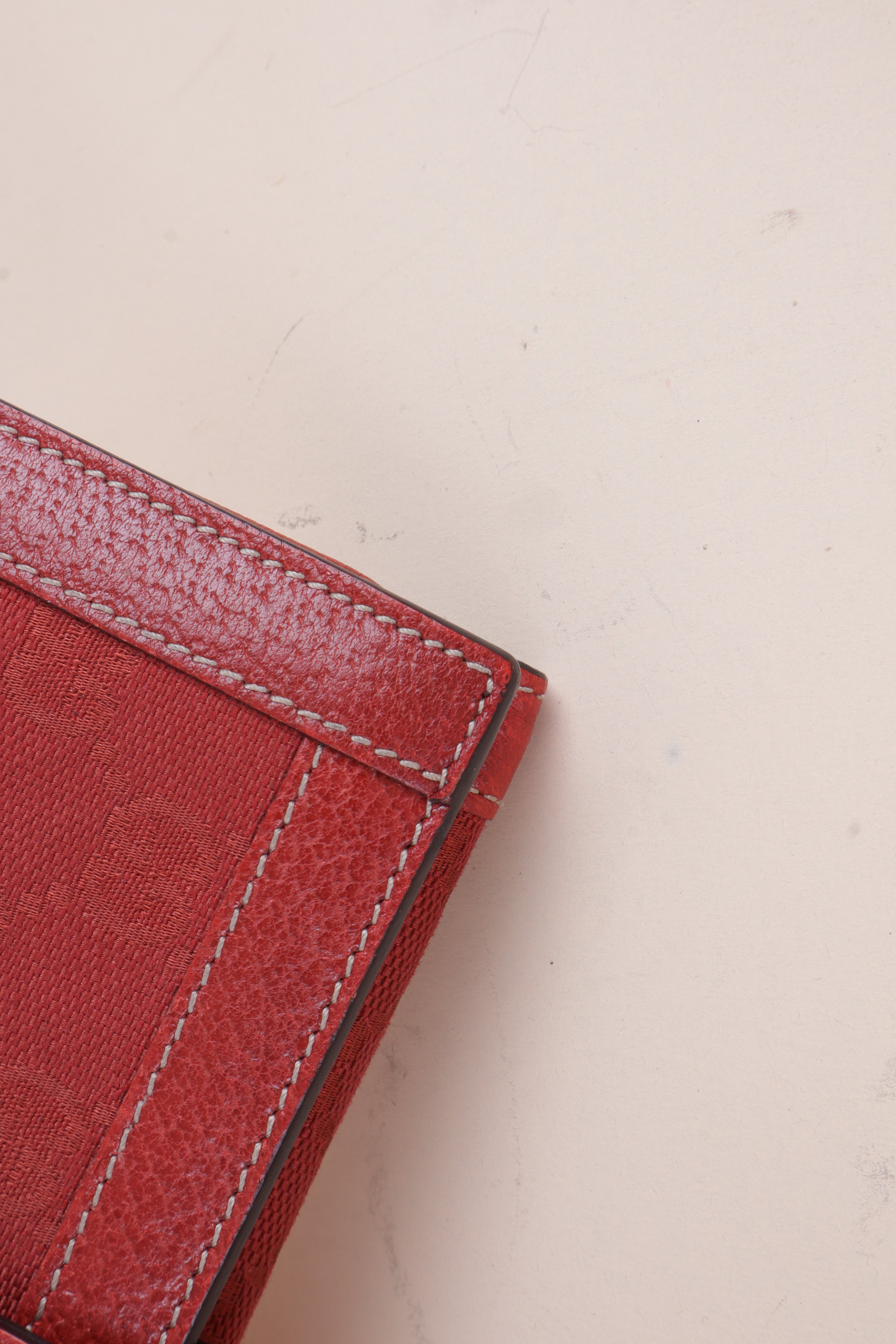Gucci Red GG Long Wallet