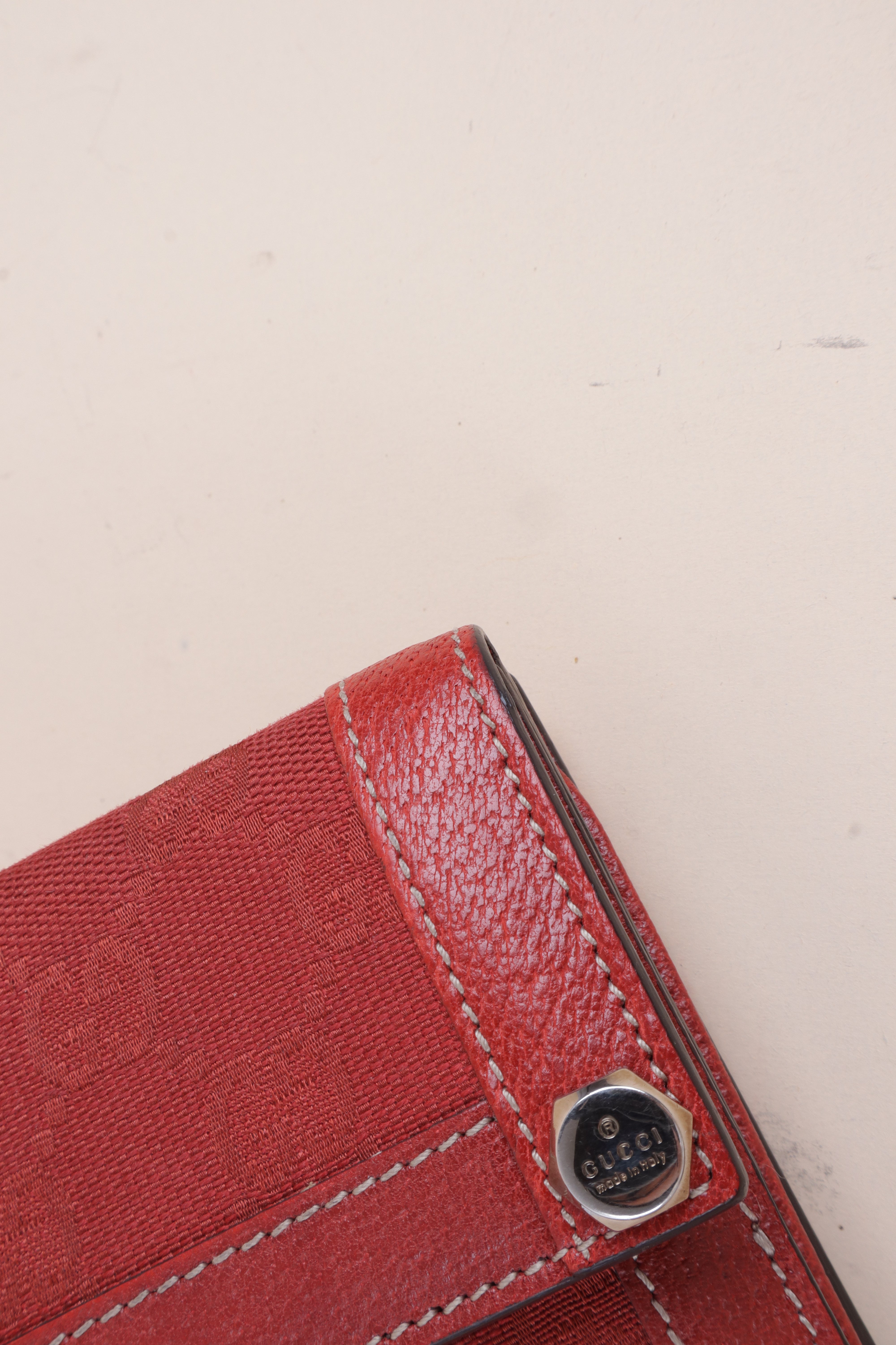 Gucci Red GG Long Wallet