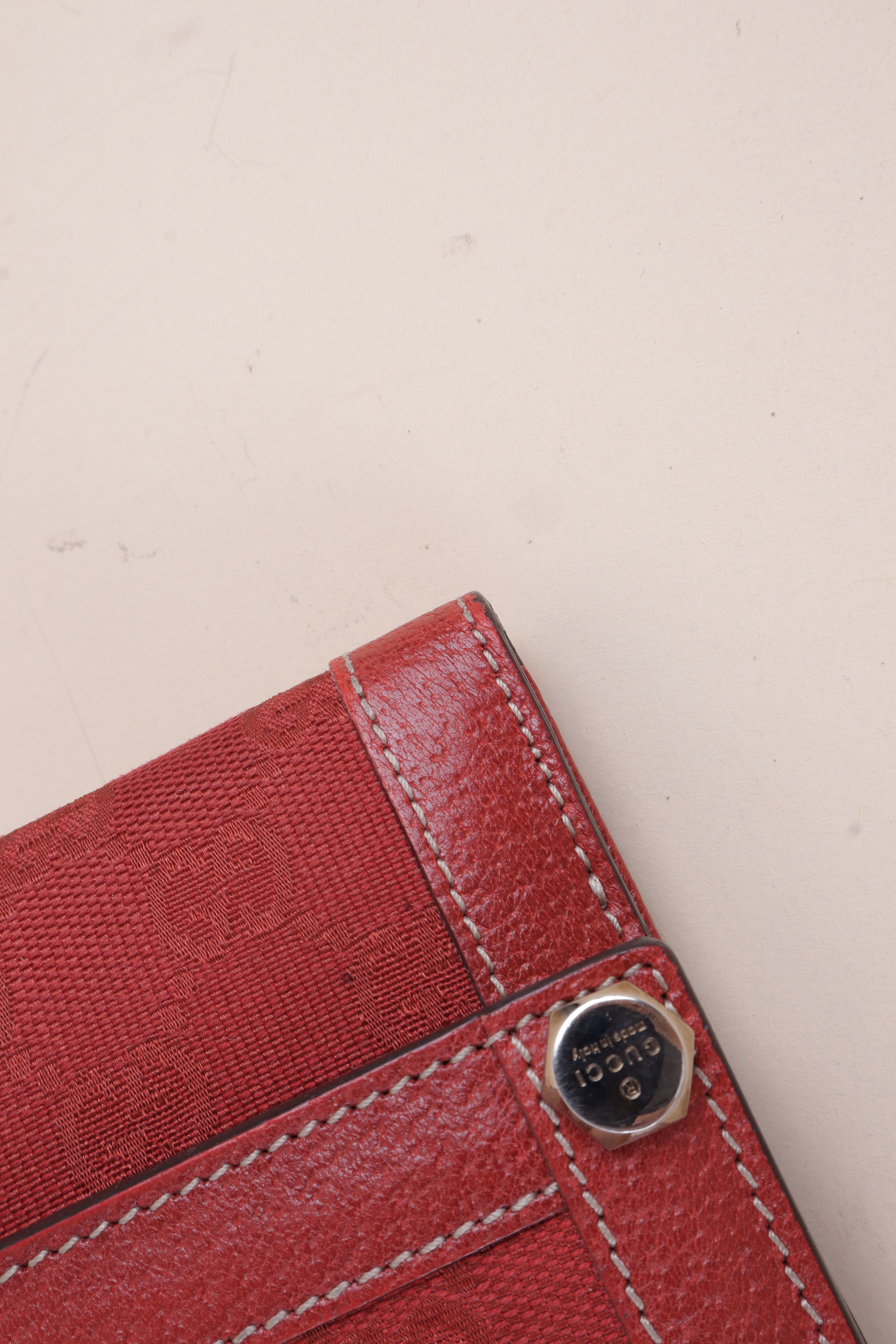 Gucci Red GG Long Wallet