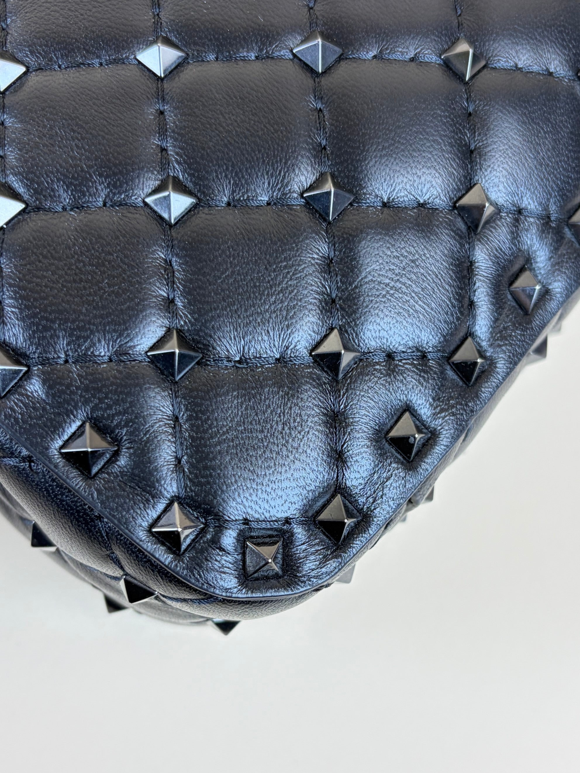 Valentino Black Spike Rockstud Shoulder Bag