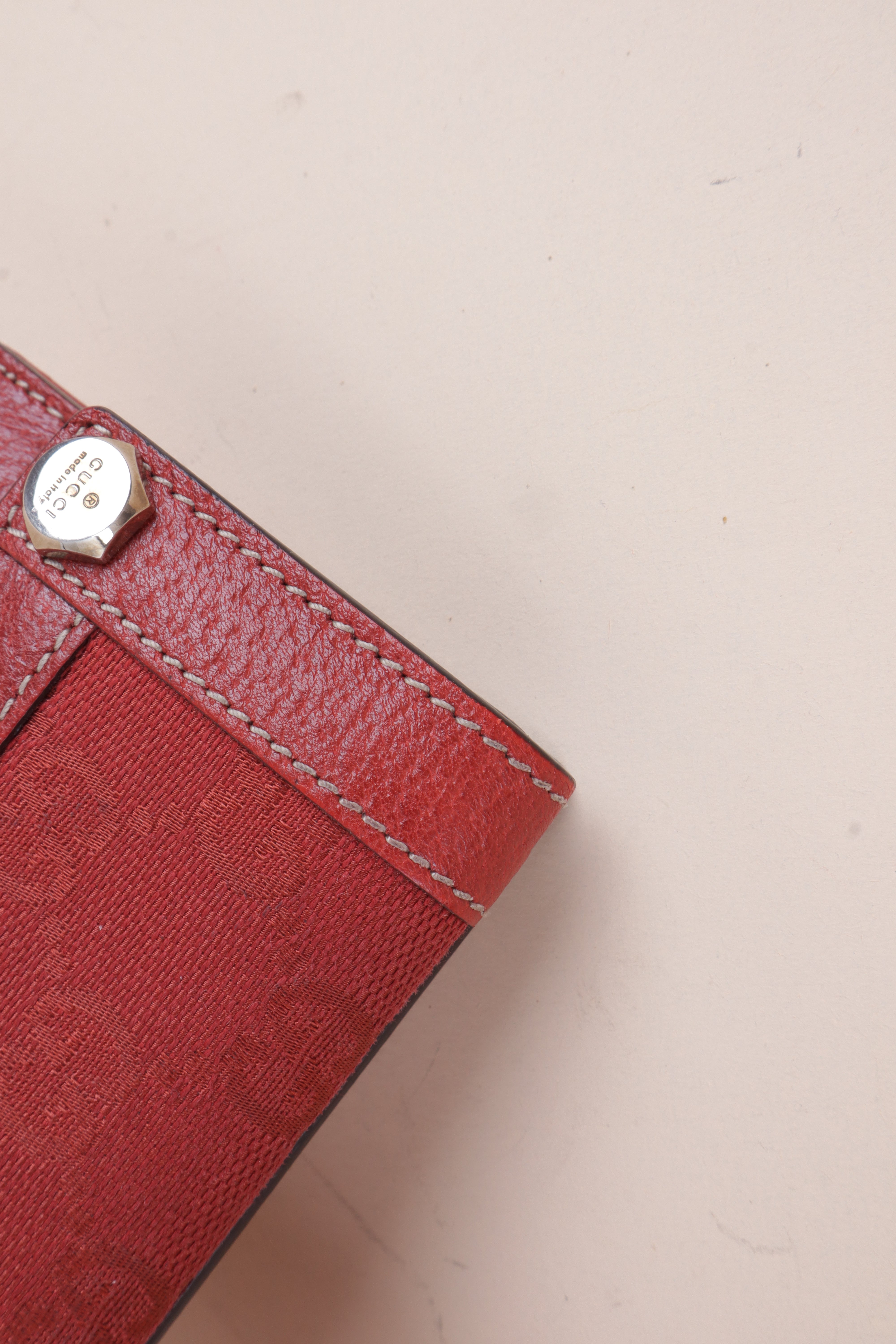 Gucci Red GG Long Wallet