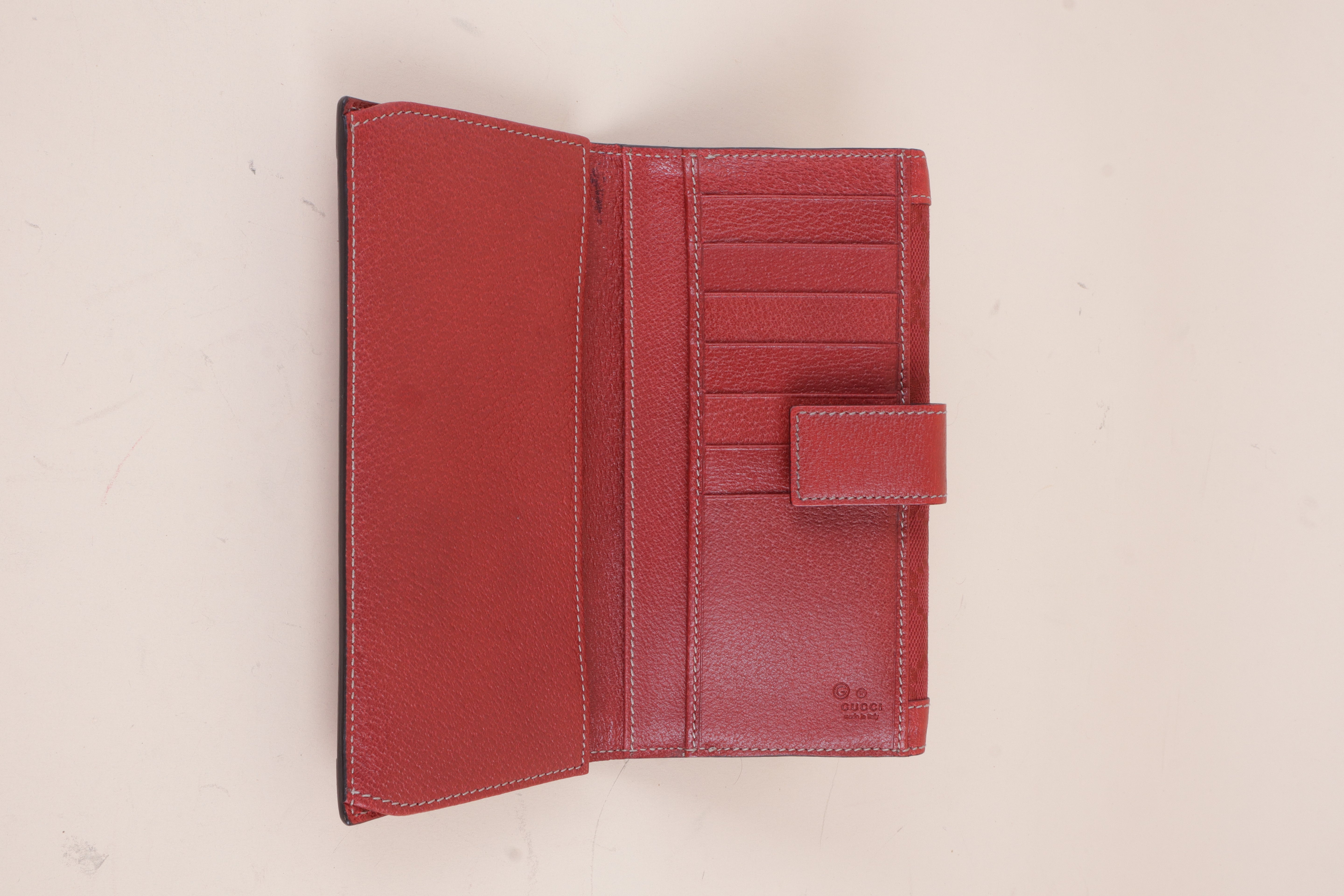 Gucci Red GG Long Wallet