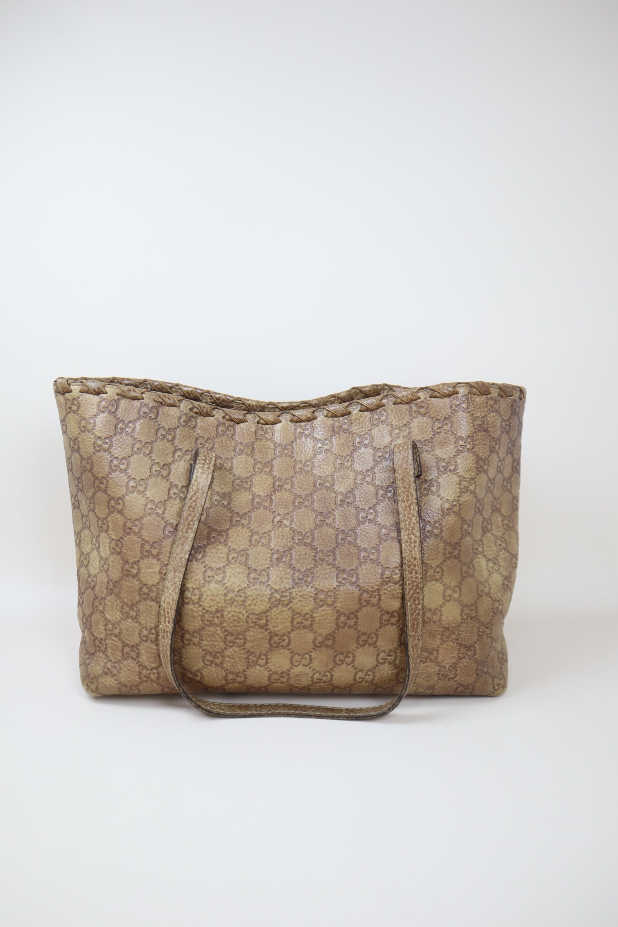 Gucci Brown Medium Bamboo Tassel Tote Bag