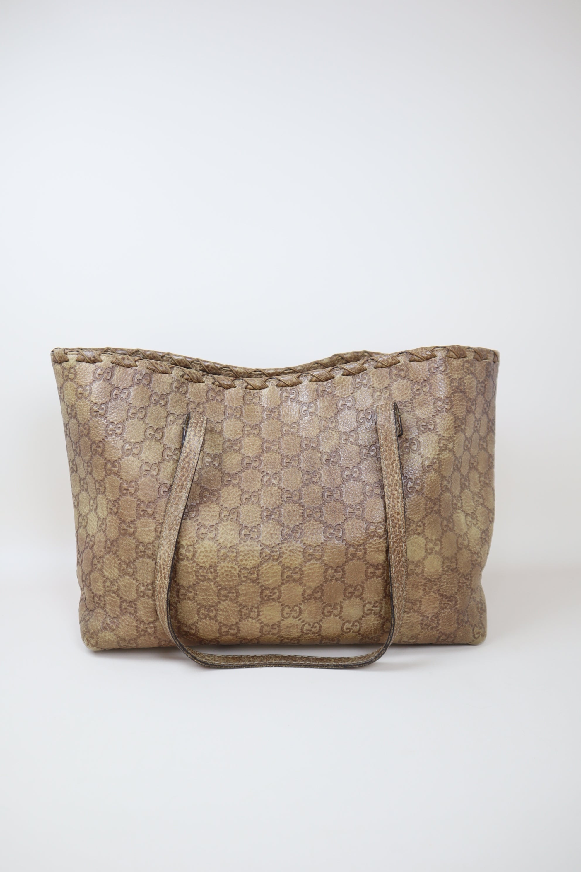 Gucci Brown Medium Bamboo Tassel Tote Bag