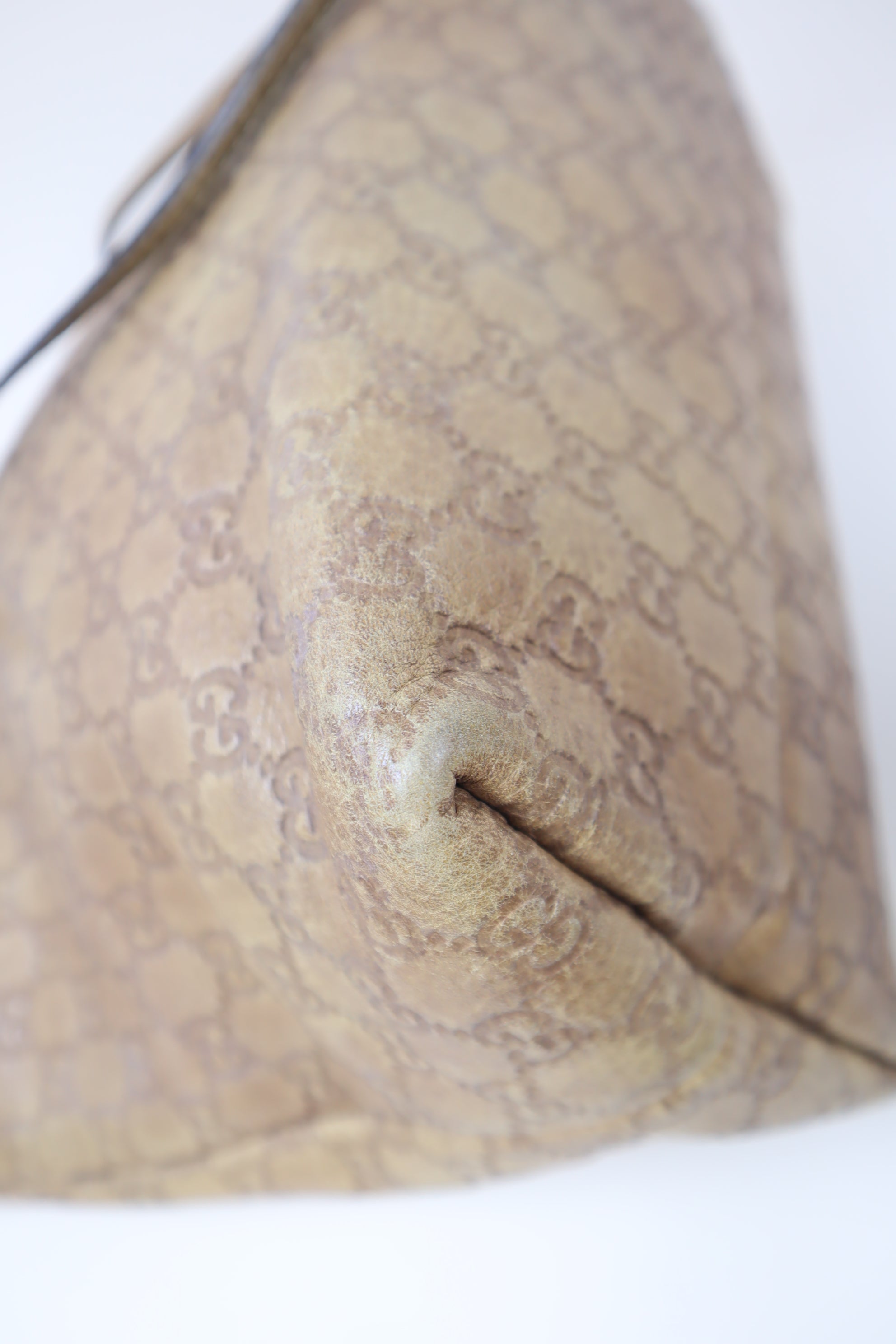 Gucci Brown Medium Bamboo Tassel Tote Bag