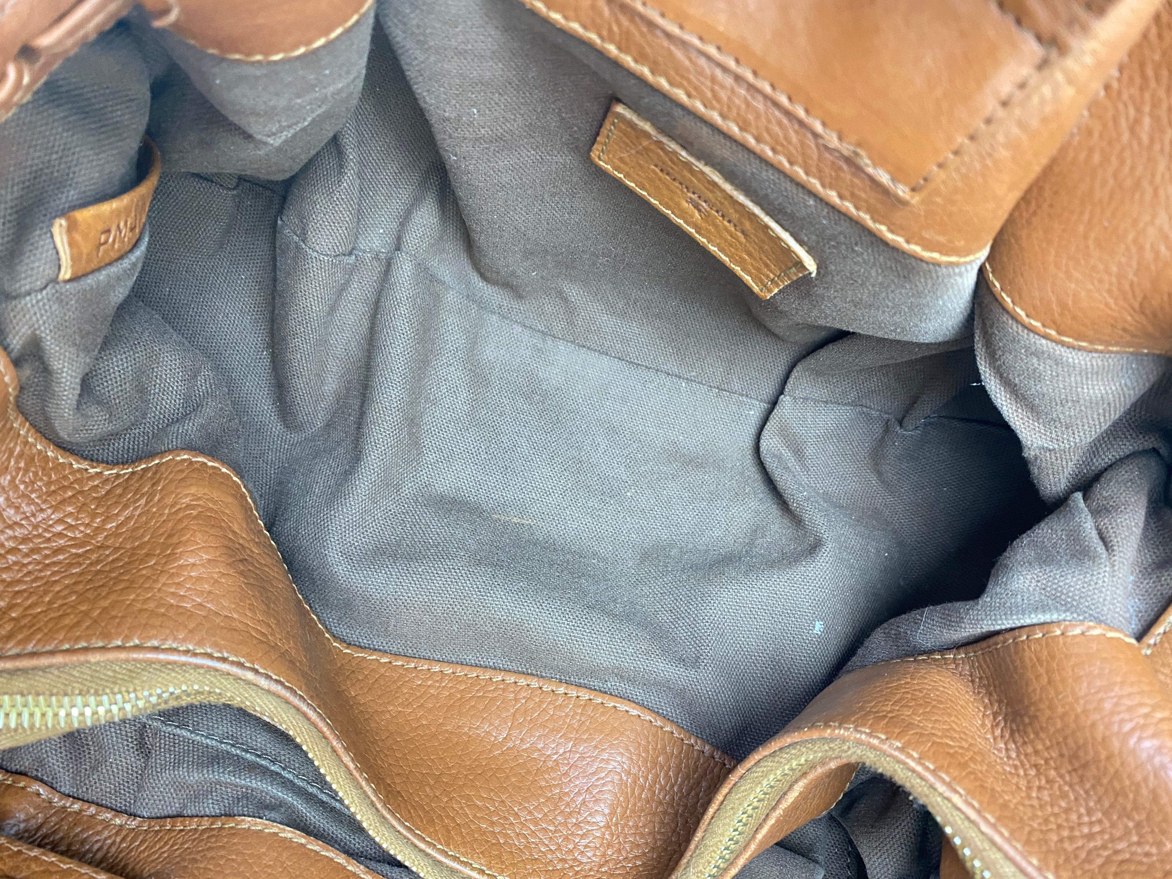 Burberry Camel Margaret Classic House Check Shoulder Bag