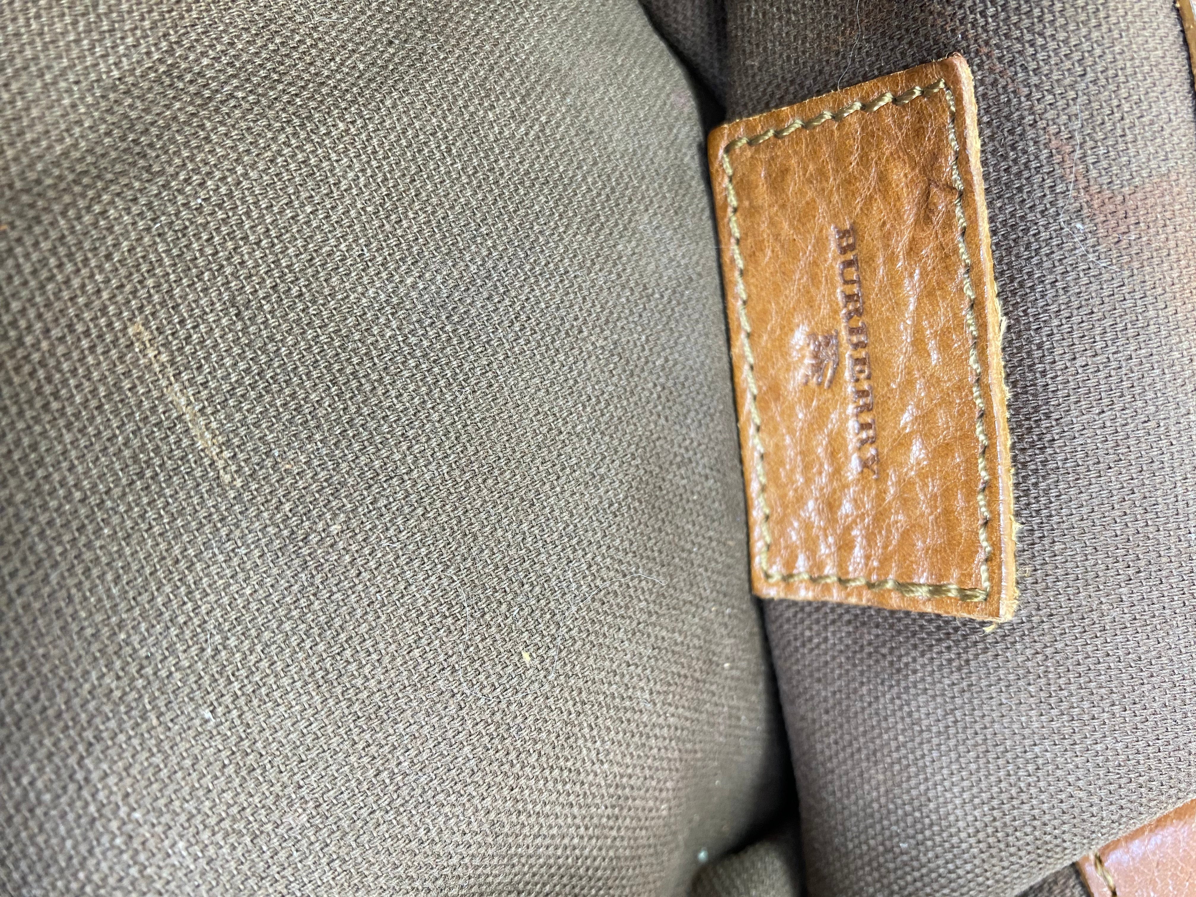 Burberry Camel Margaret Classic House Check Shoulder Bag
