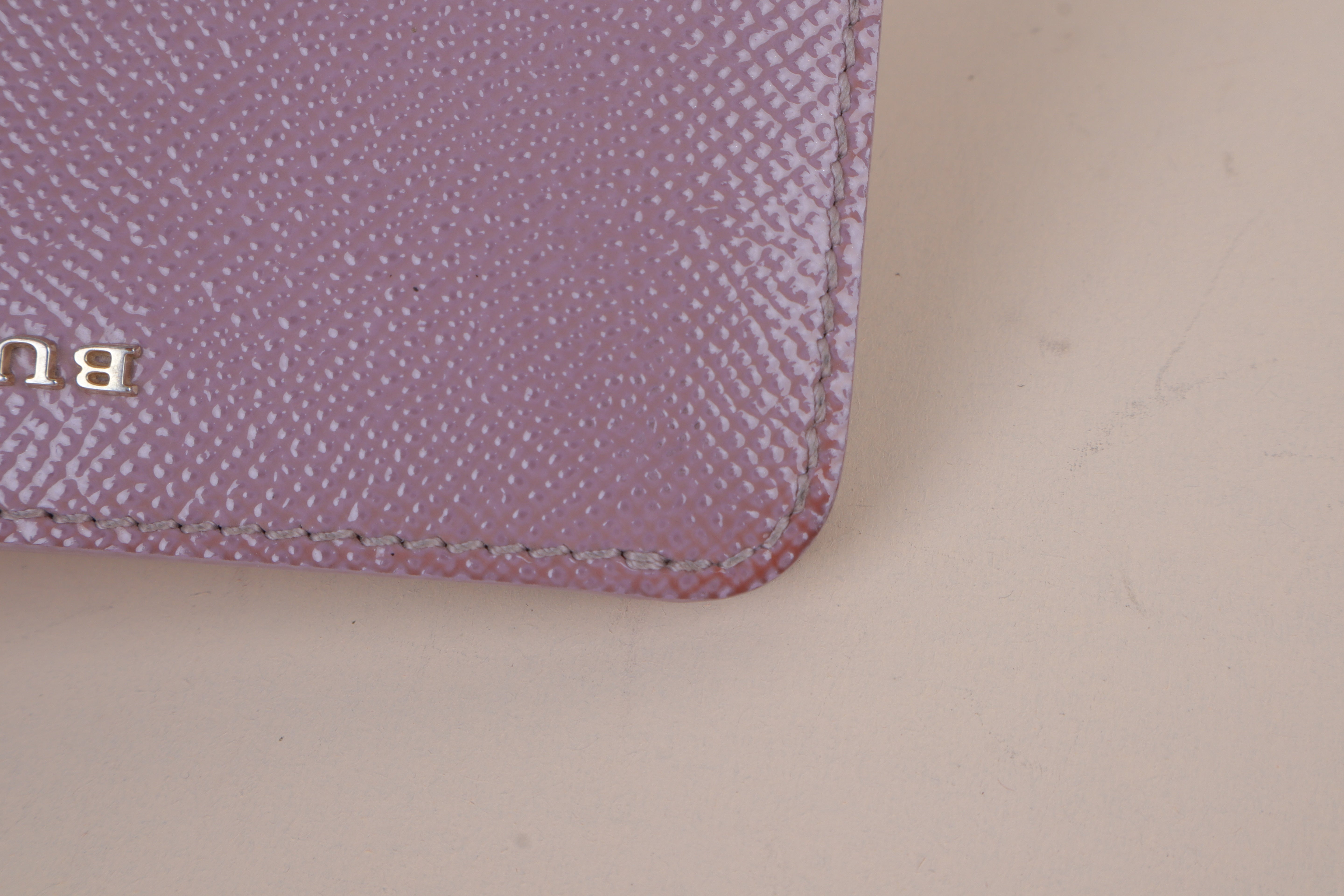 Burberry Light Purple London Bifold Contact Flap Small Wallet