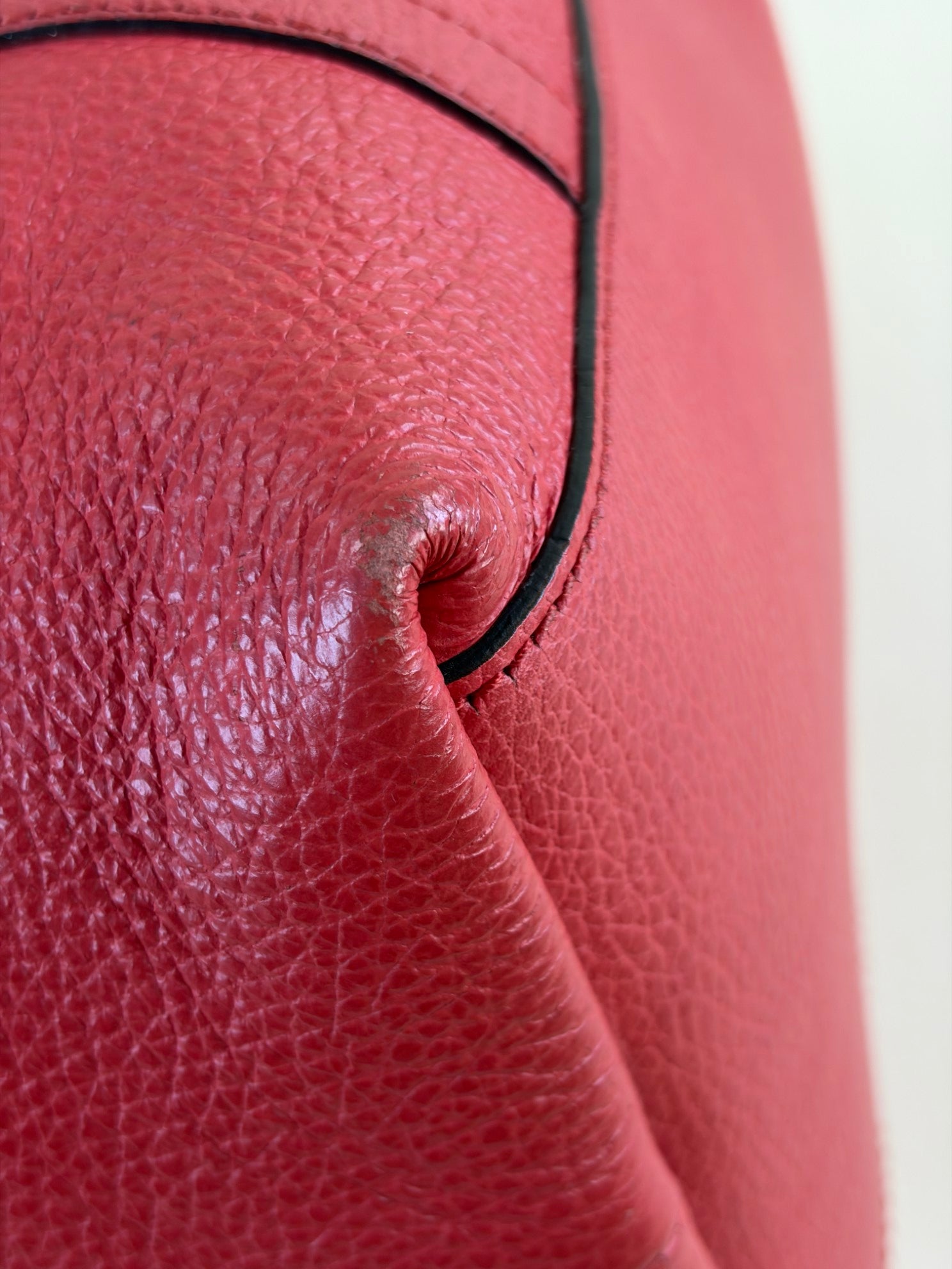 Gucci Red GG Charm Dome Tote Bag