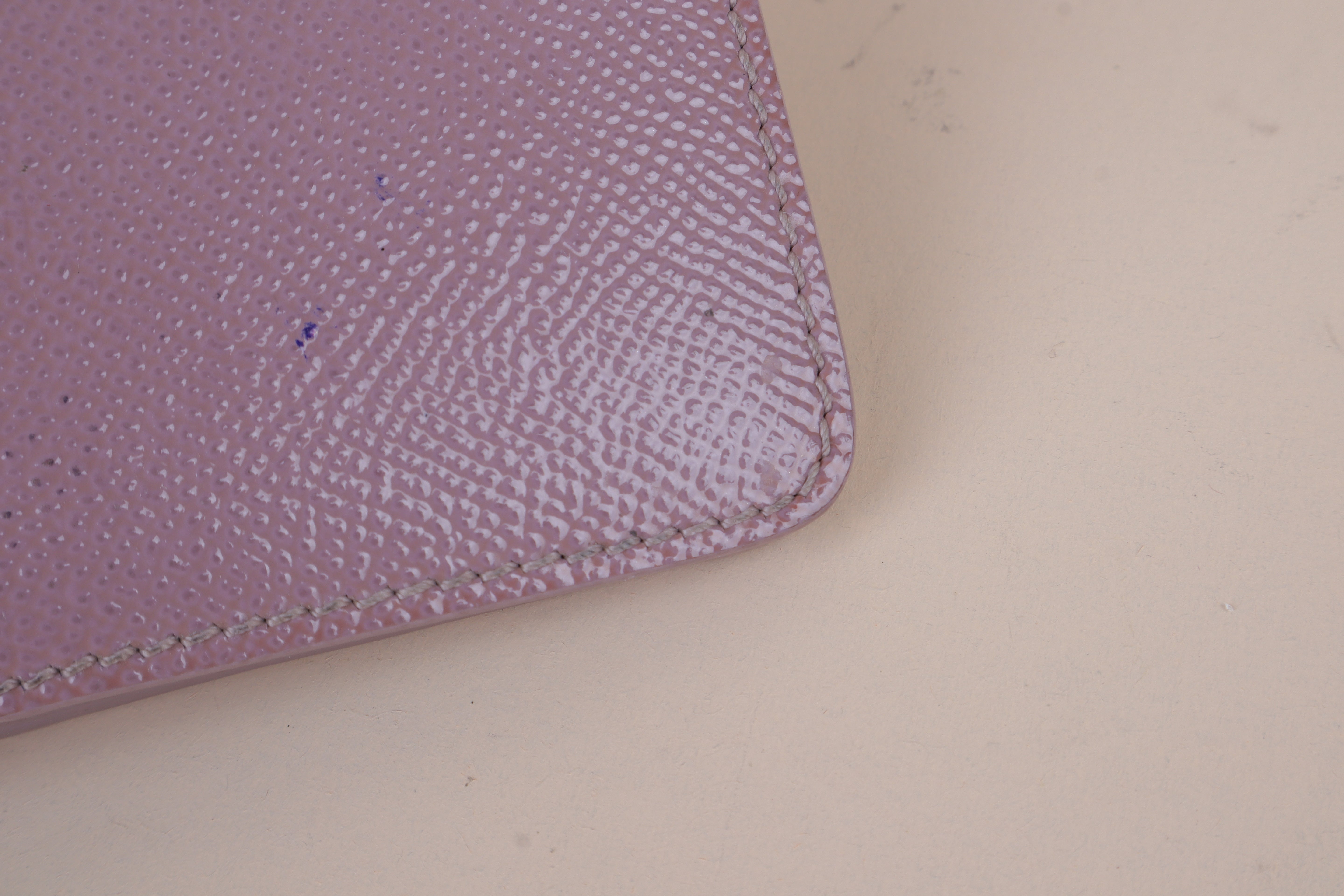Burberry Light Purple London Bifold Contact Flap Small Wallet