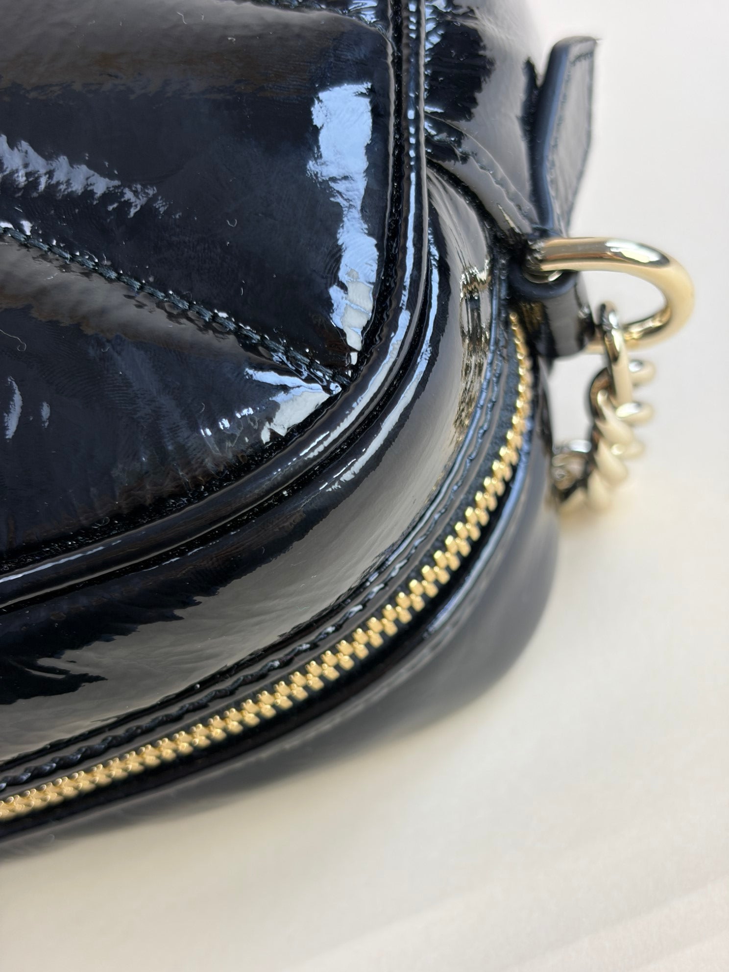 Gucci Black GG Small Marmont Camera Bag