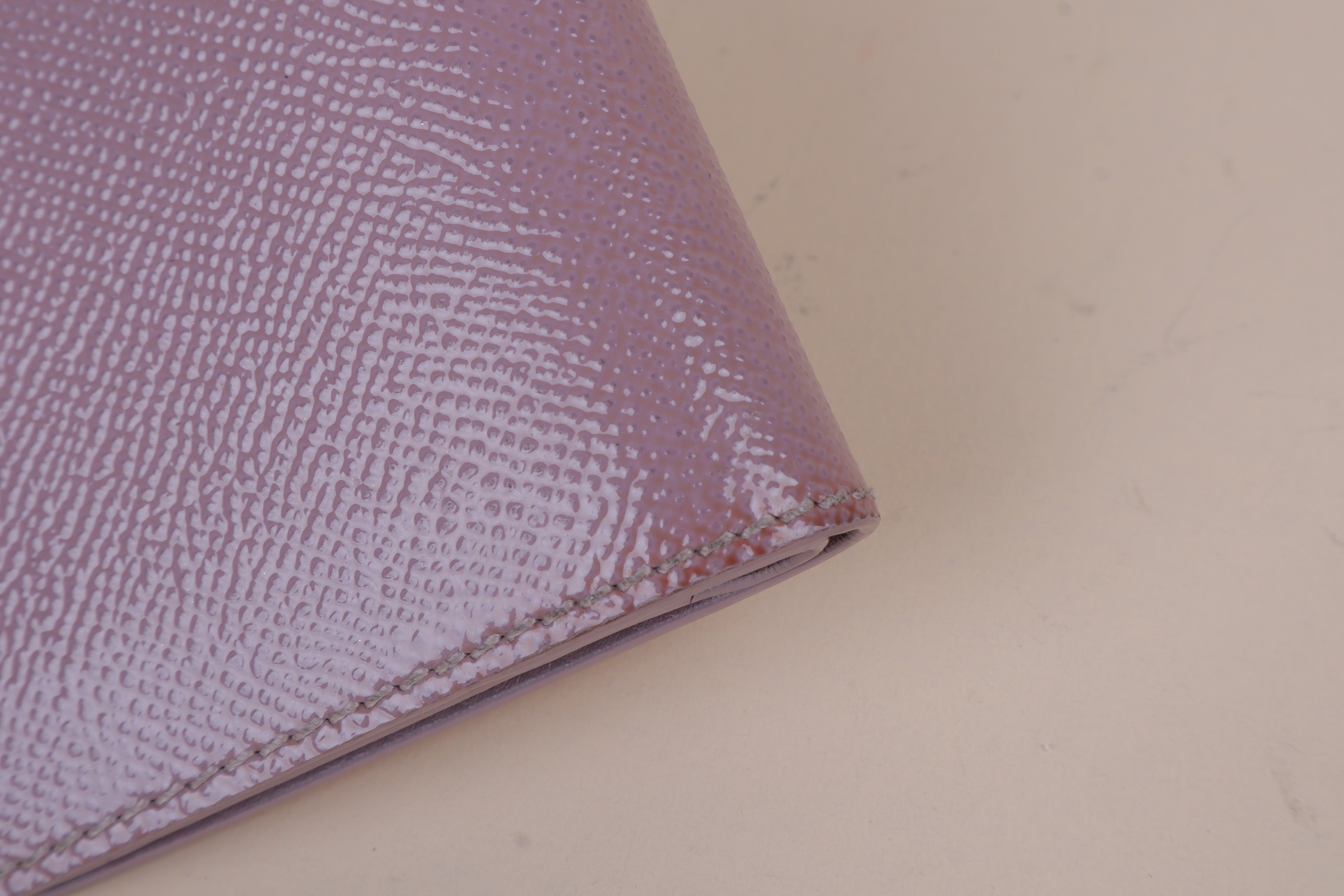 Burberry Light Purple London Bifold Contact Flap Small Wallet