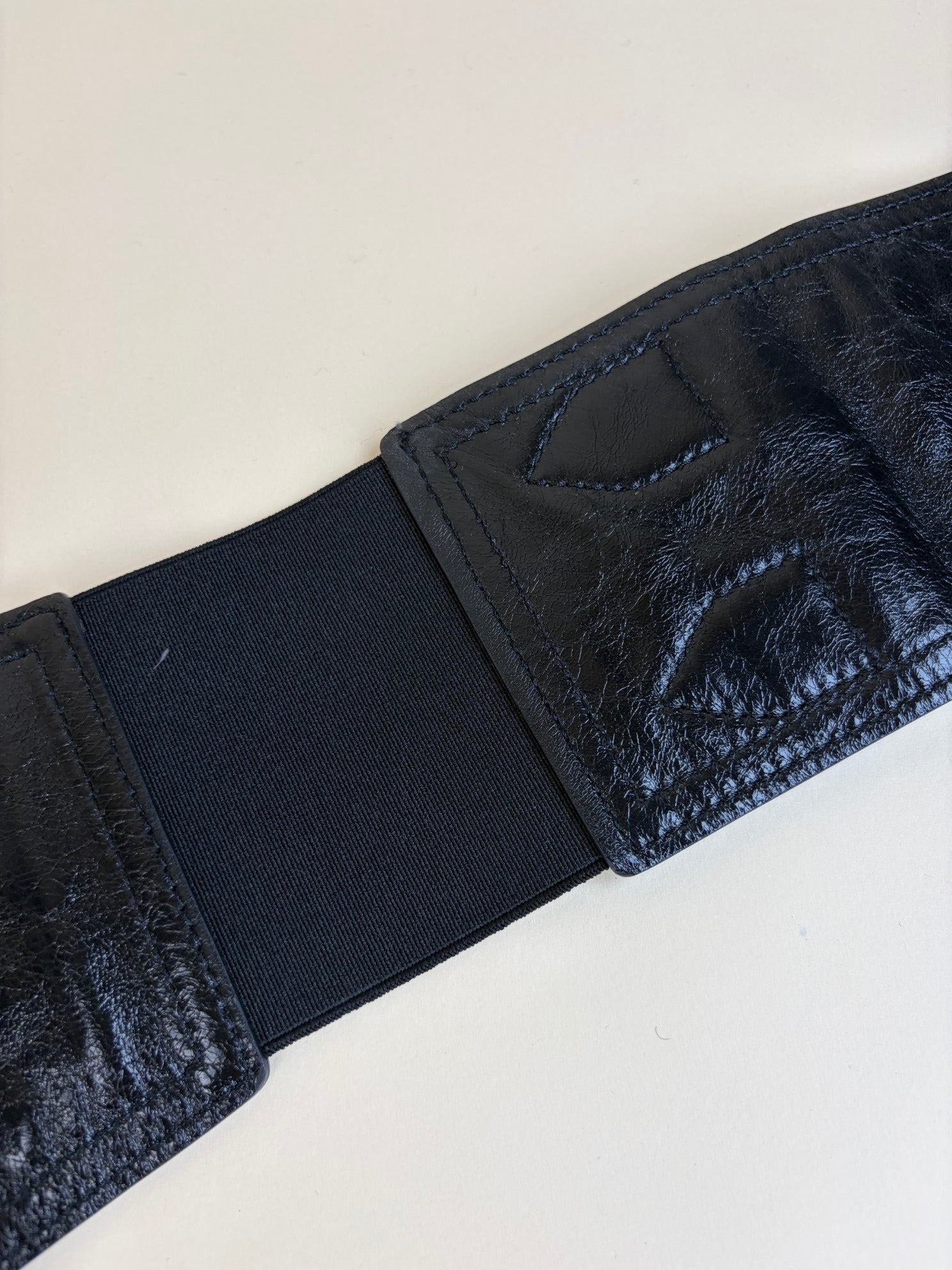 Christian Dior Black Saddle Belt