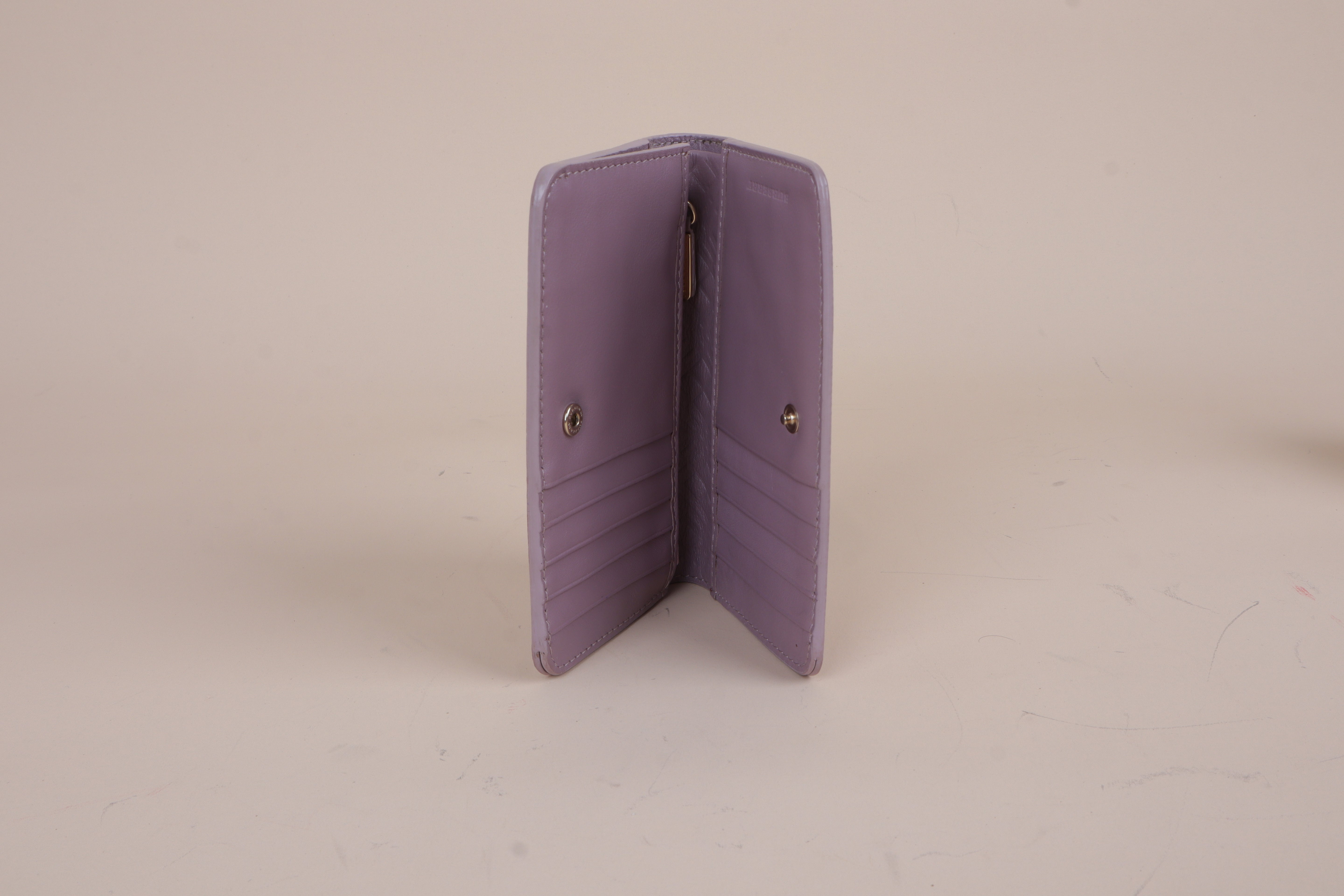 Burberry Light Purple London Bifold Contact Flap Small Wallet