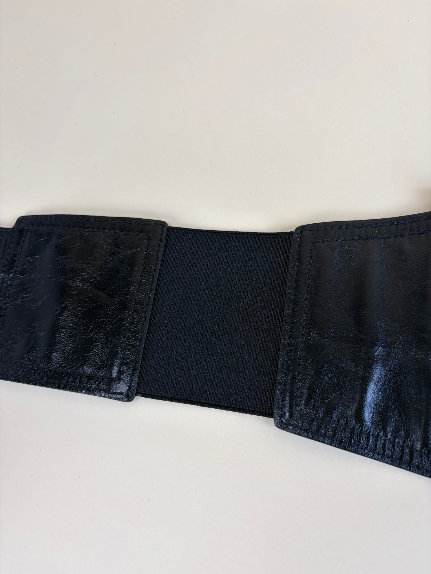Christian Dior Black Saddle Belt