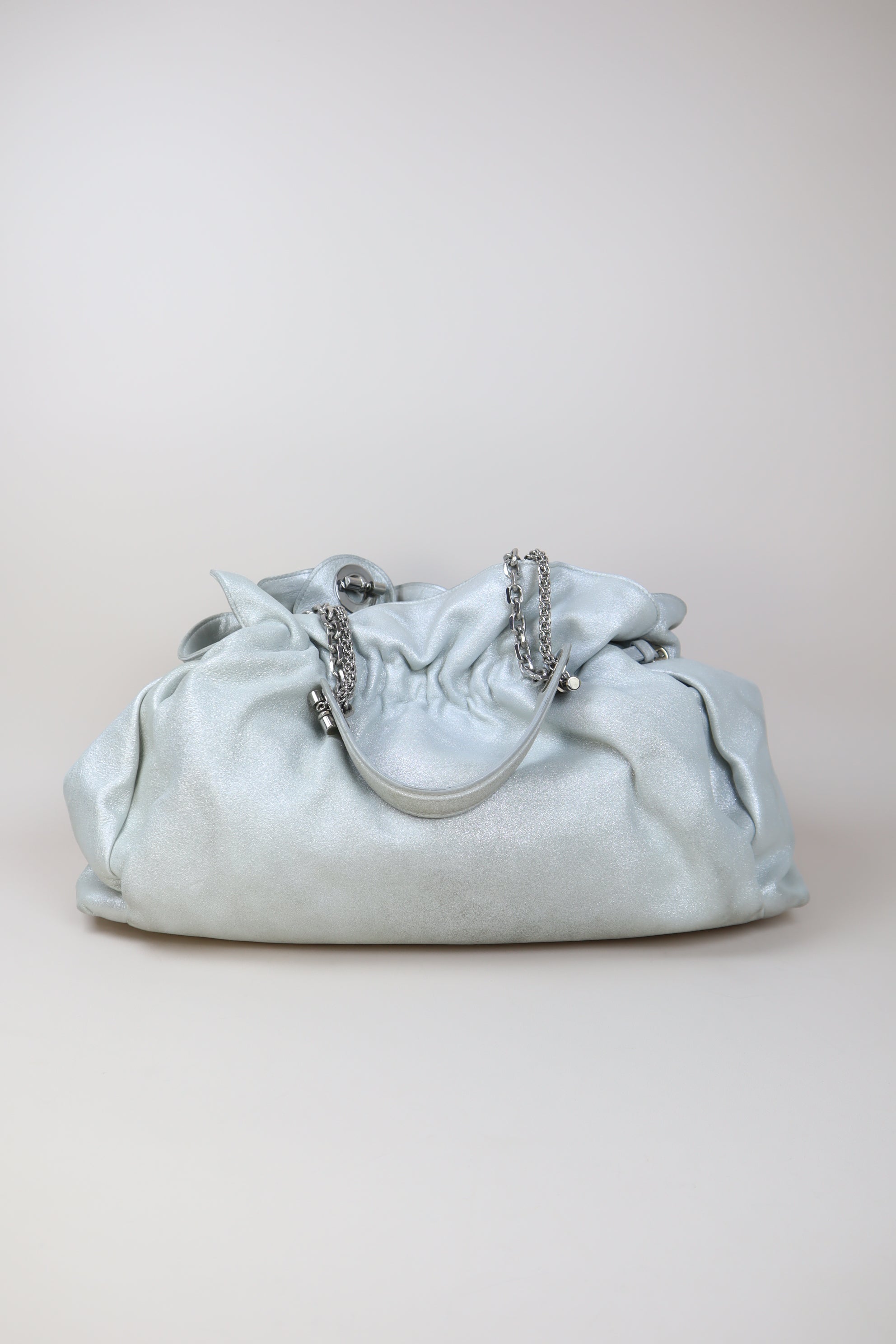 Christian Dior Silver Cannage Le Trente Shoulder Bag