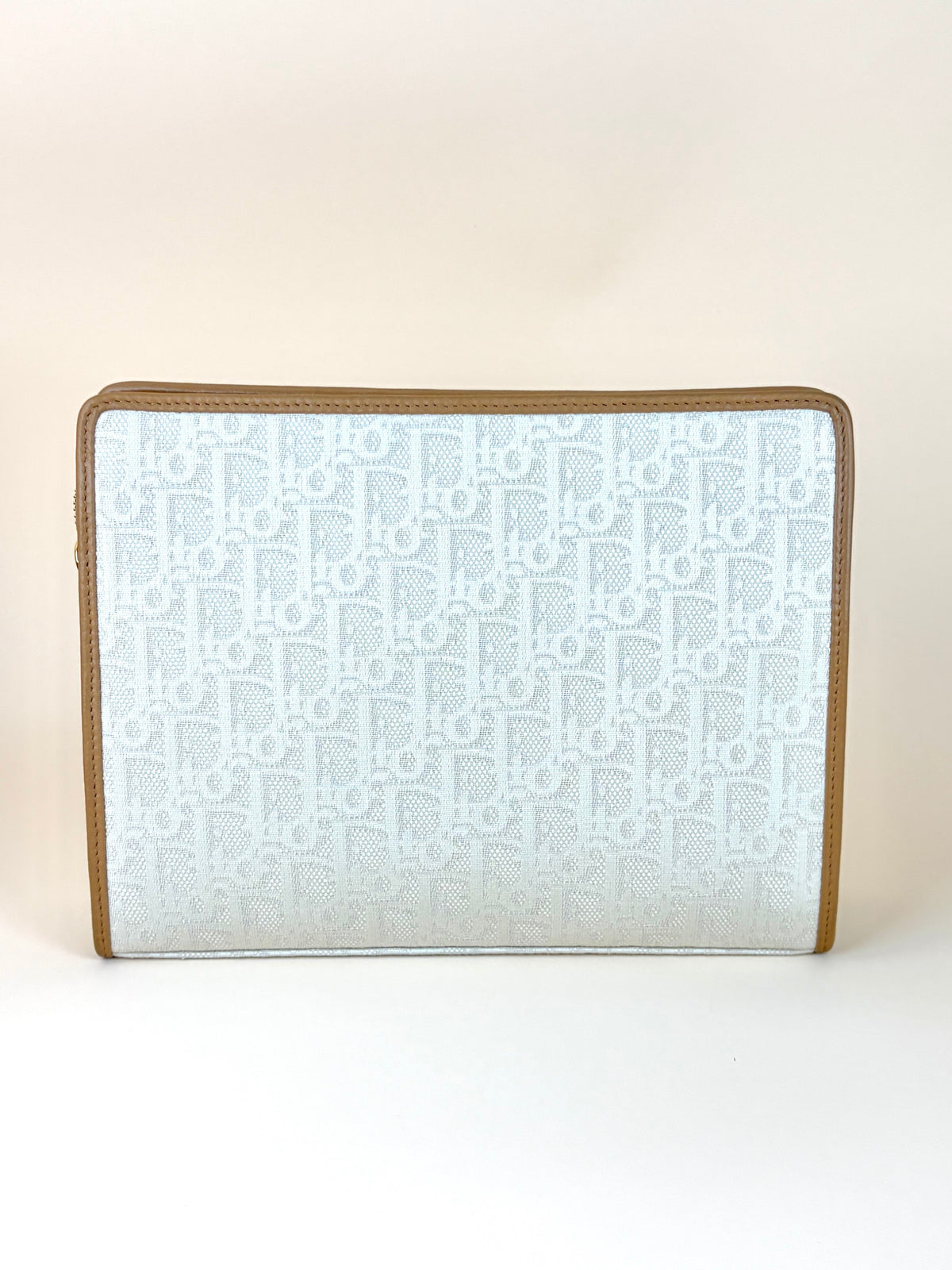 Dior beige oblique 30 Montaigne dea pouch clutch
