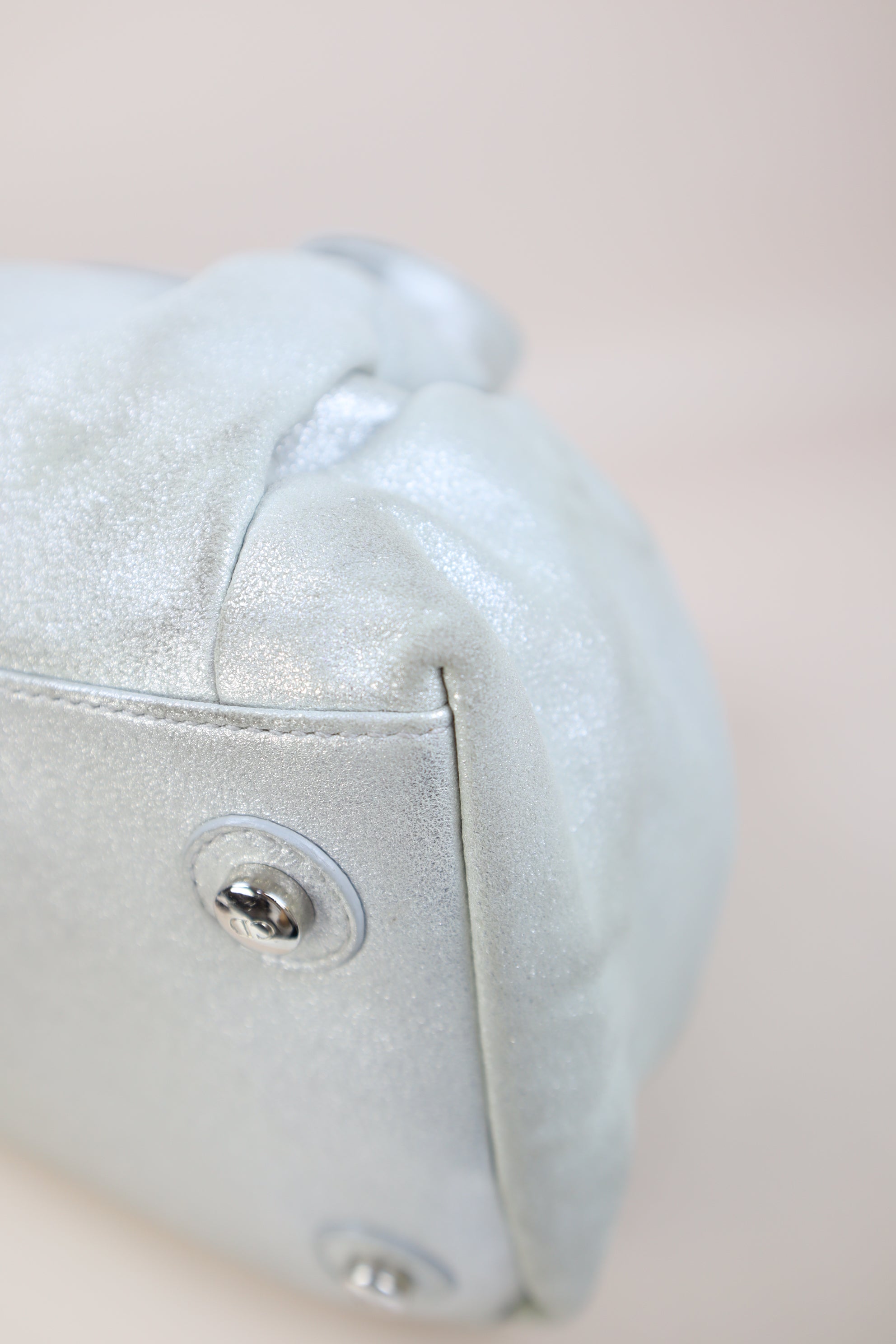 Christian Dior Silver Cannage Le Trente Shoulder Bag