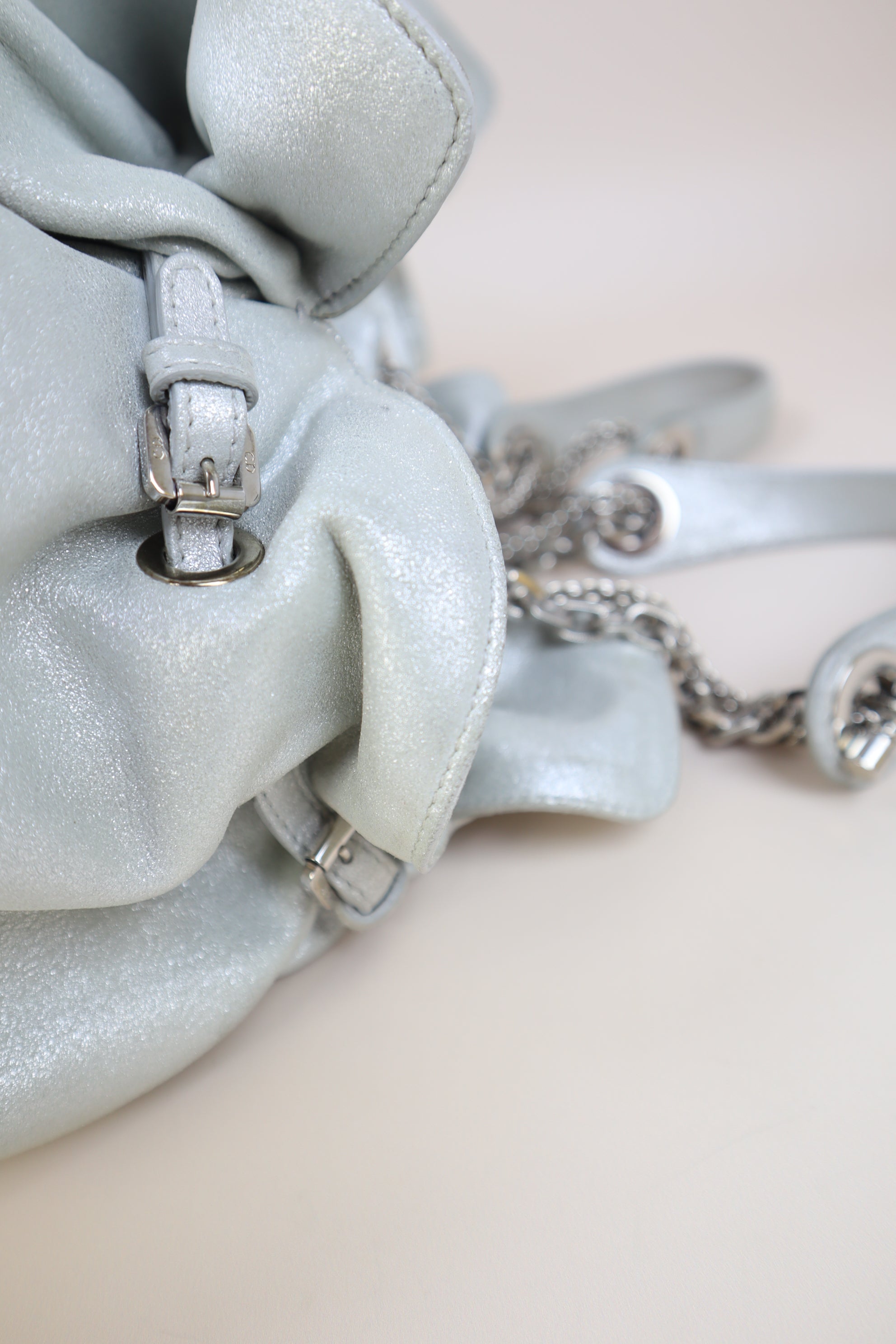 Christian Dior Silver Cannage Le Trente Shoulder Bag