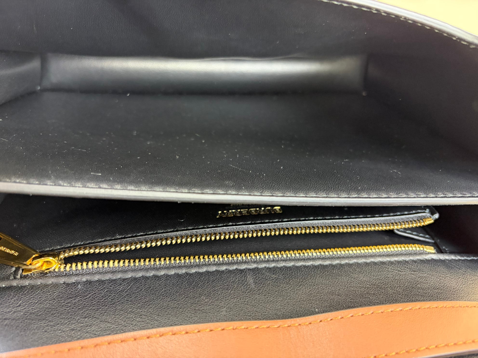 Burberry Bridle Striped TB Medium Crossbody Bag