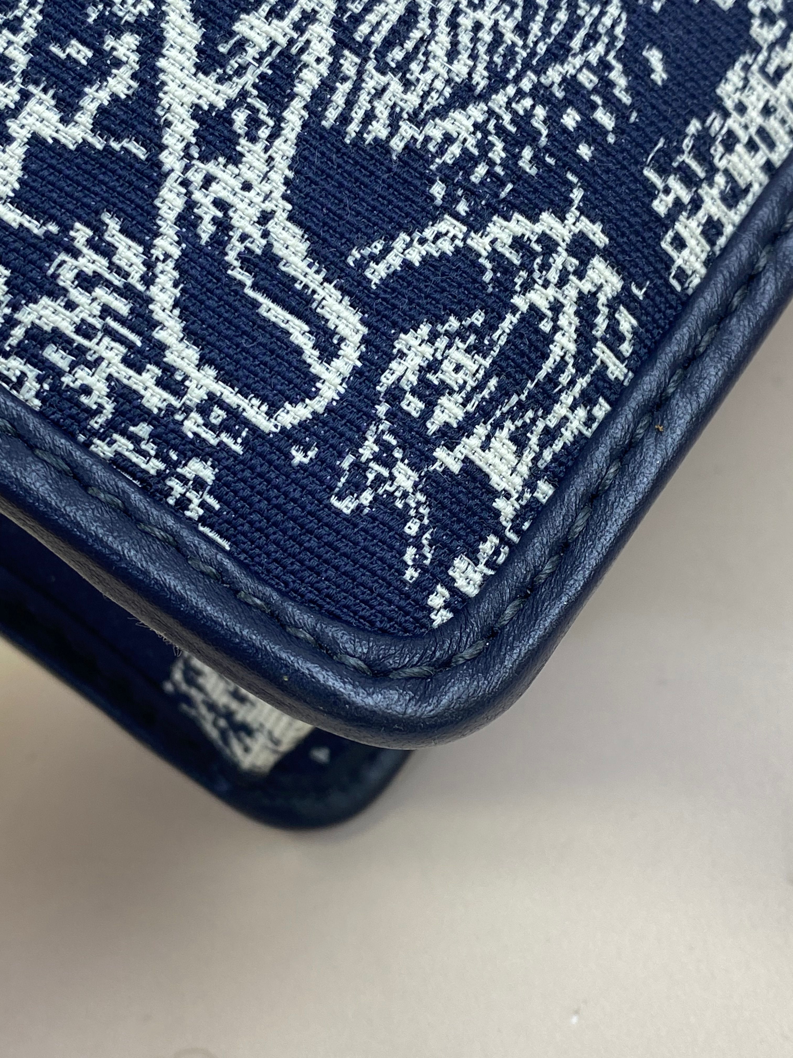 Christian Dior Navy Montaigne 30 CD Bag