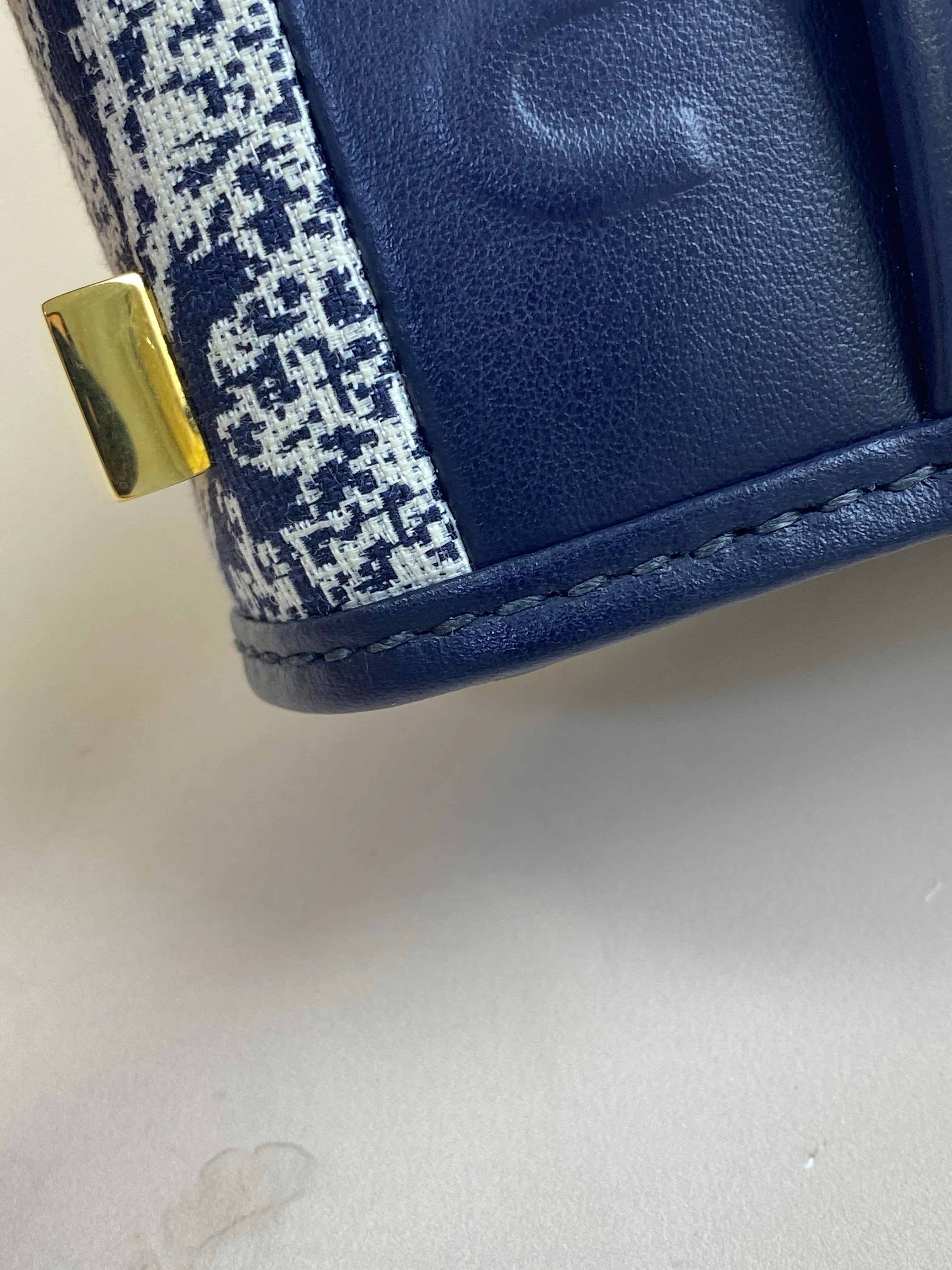 Christian Dior Navy Montaigne 30 CD Bag