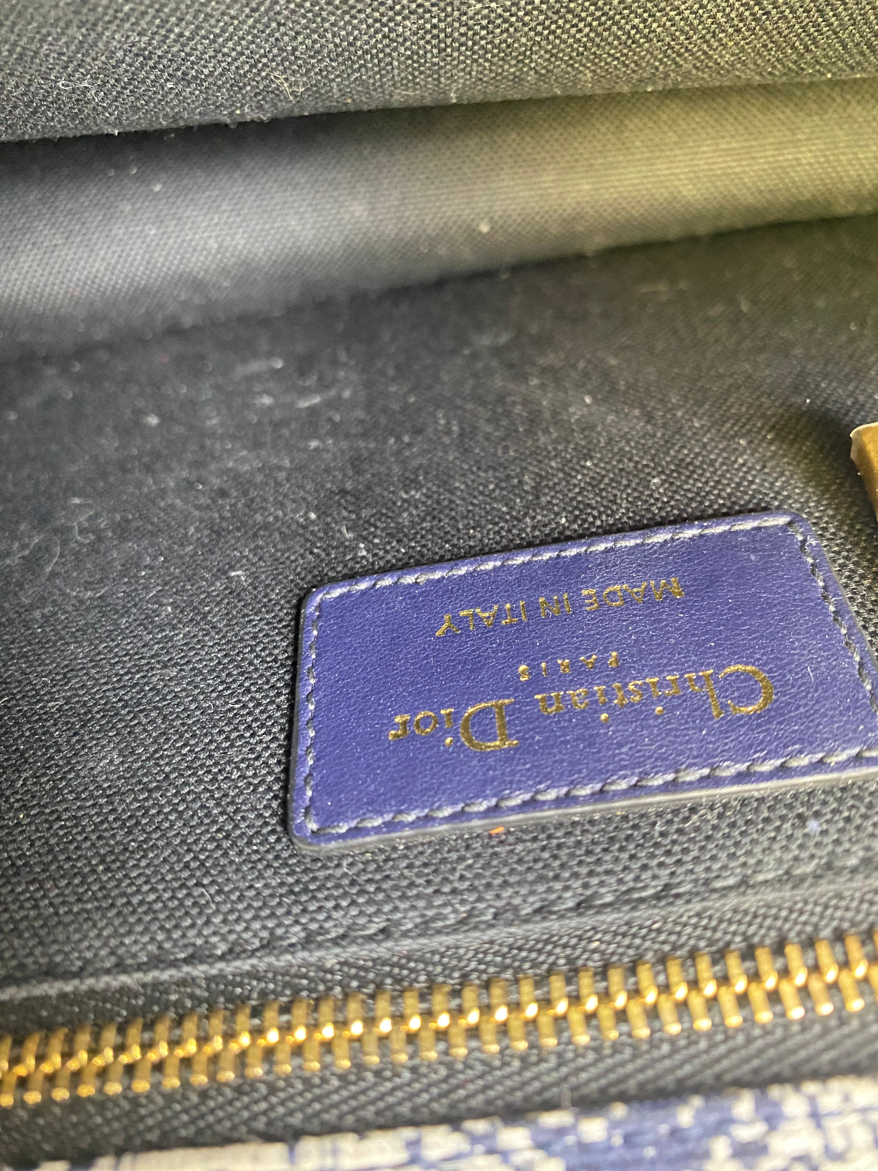 Christian Dior Navy Montaigne 30 CD Bag