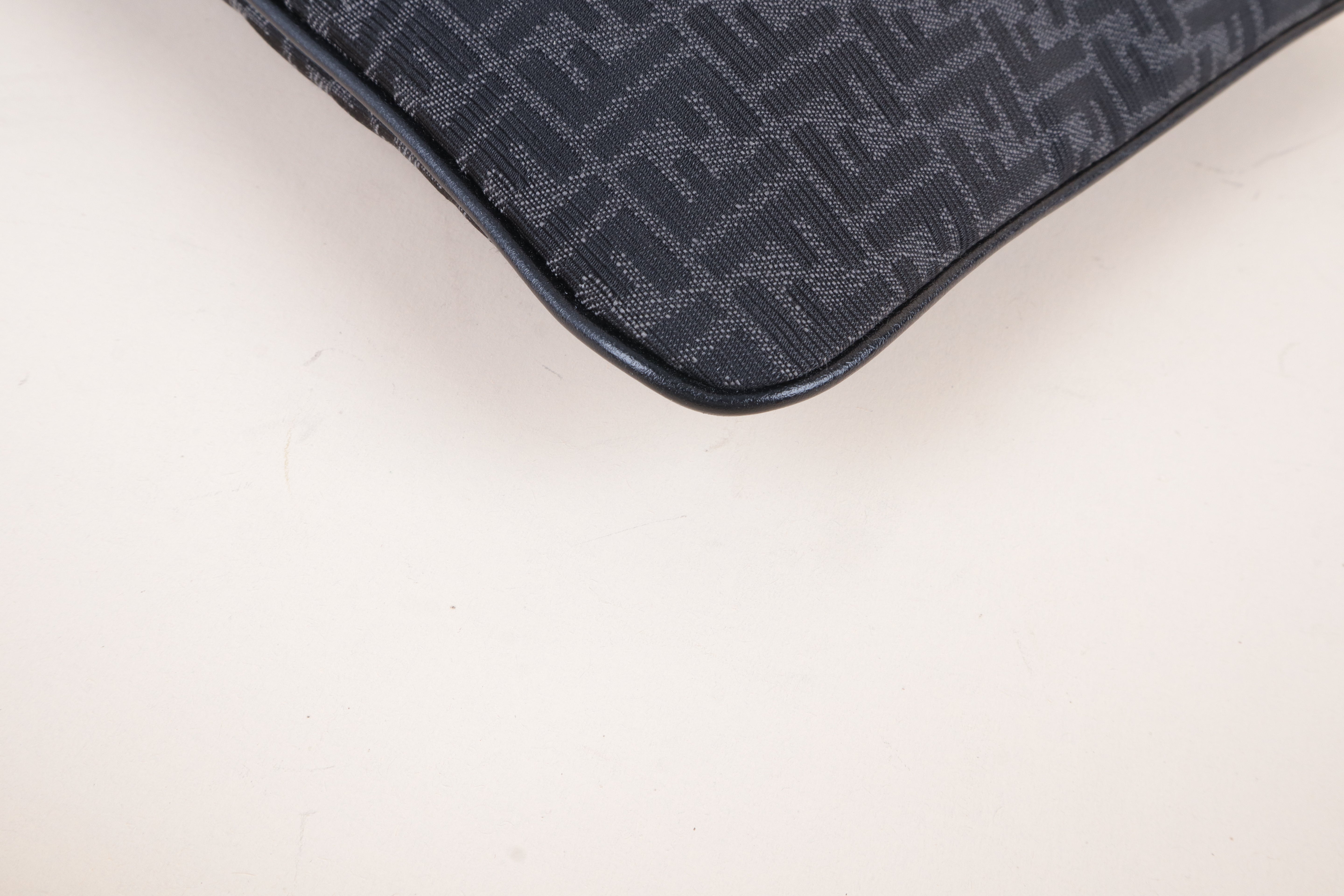 Fendi Black Jacquard Medium FF Zip Pouch-Pouch-Fendi-The Closet Egypt