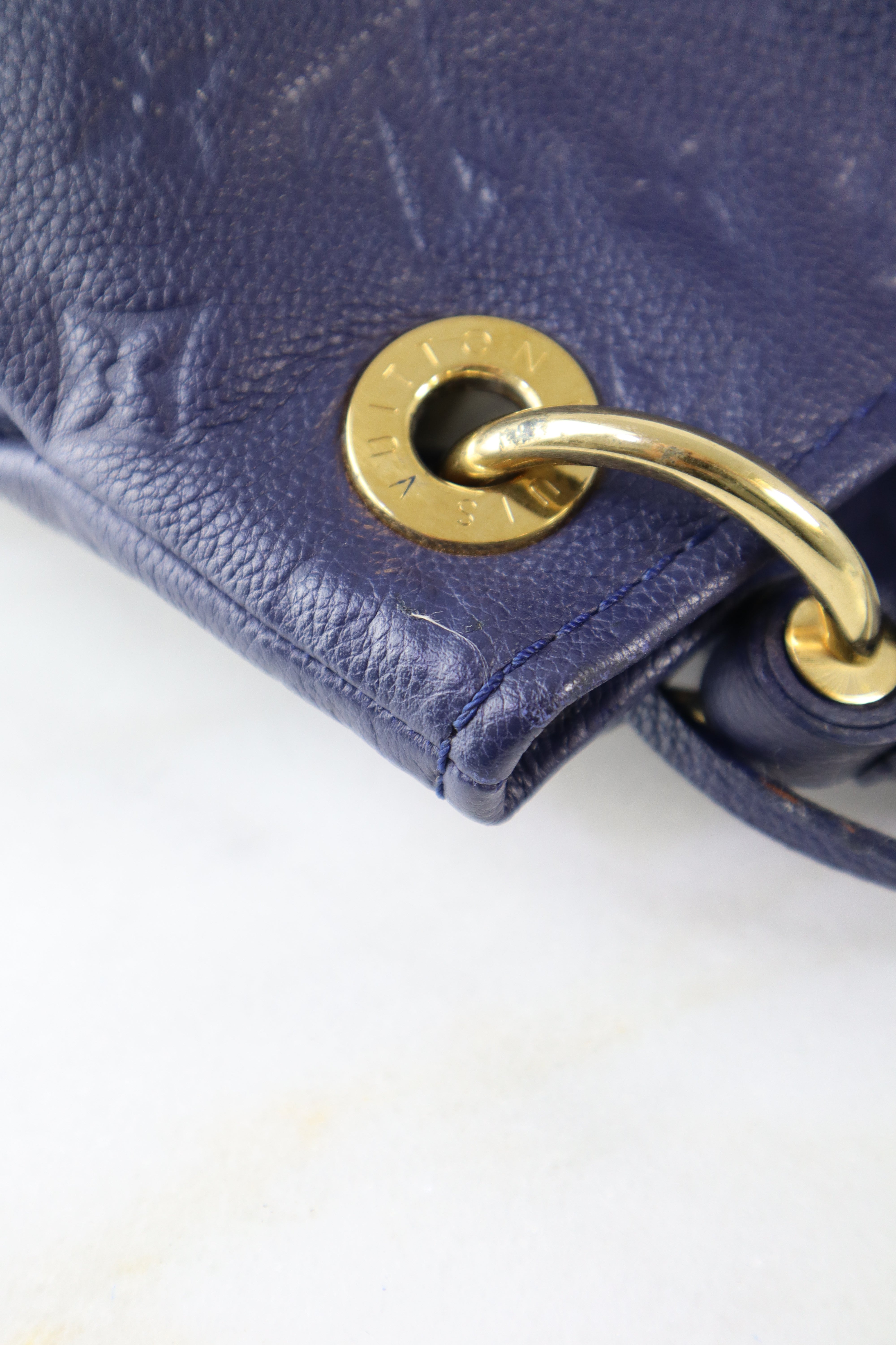Louis Vuitton Navy Marine Monogram Empreinte Artsy MM Bag