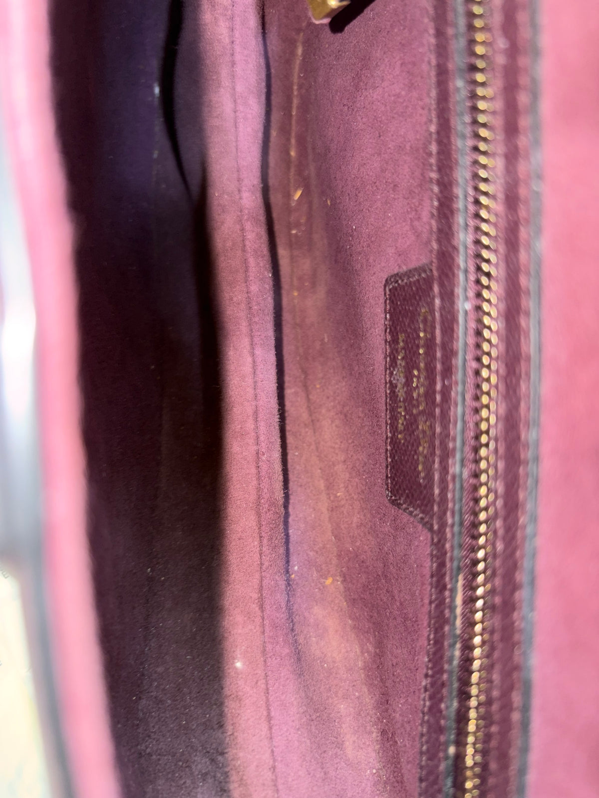 Christian Dior Burgundy Saddle bag