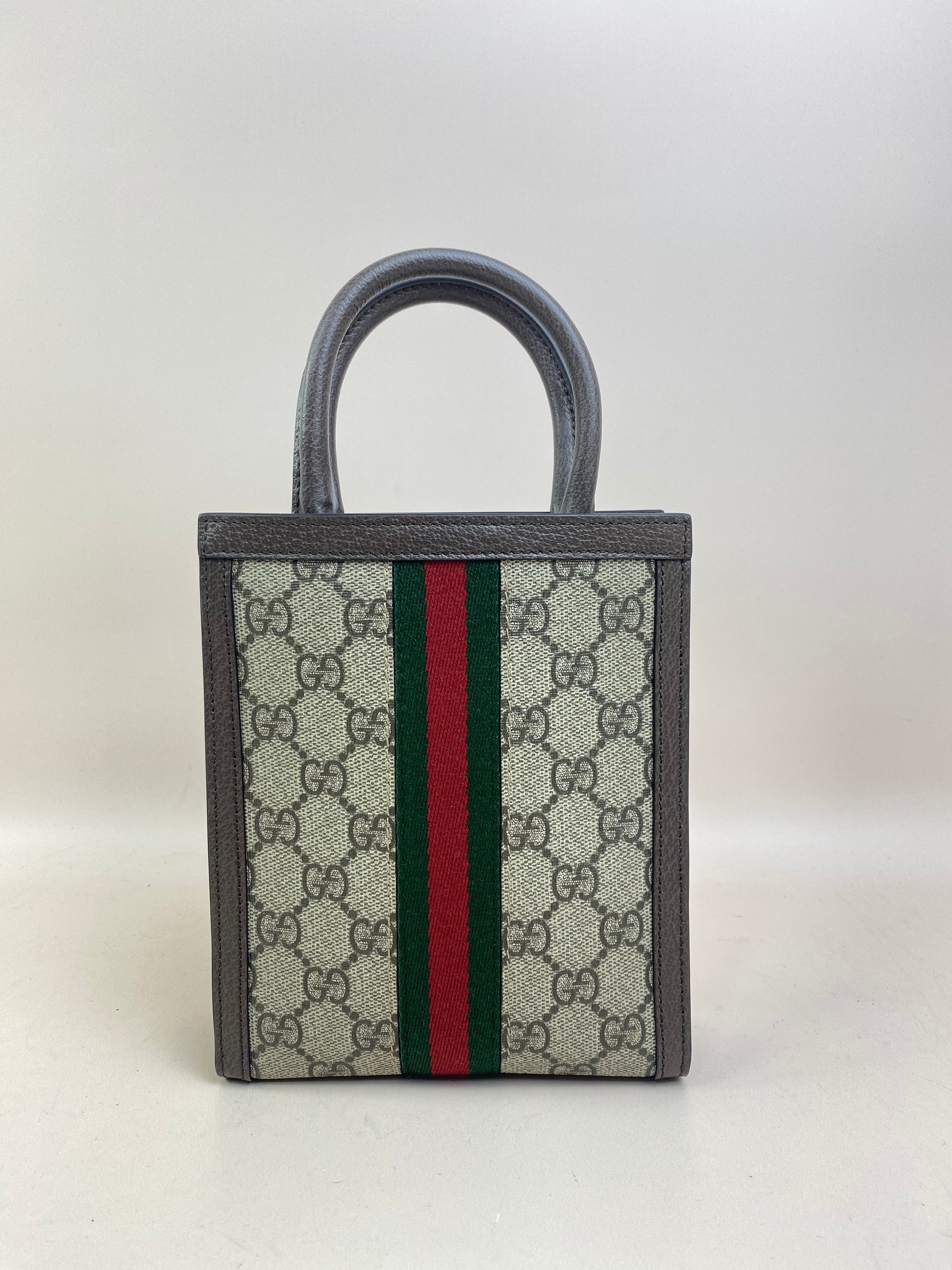 Gucci Bicolor Ophidia GG Supreme Handbag with Strap