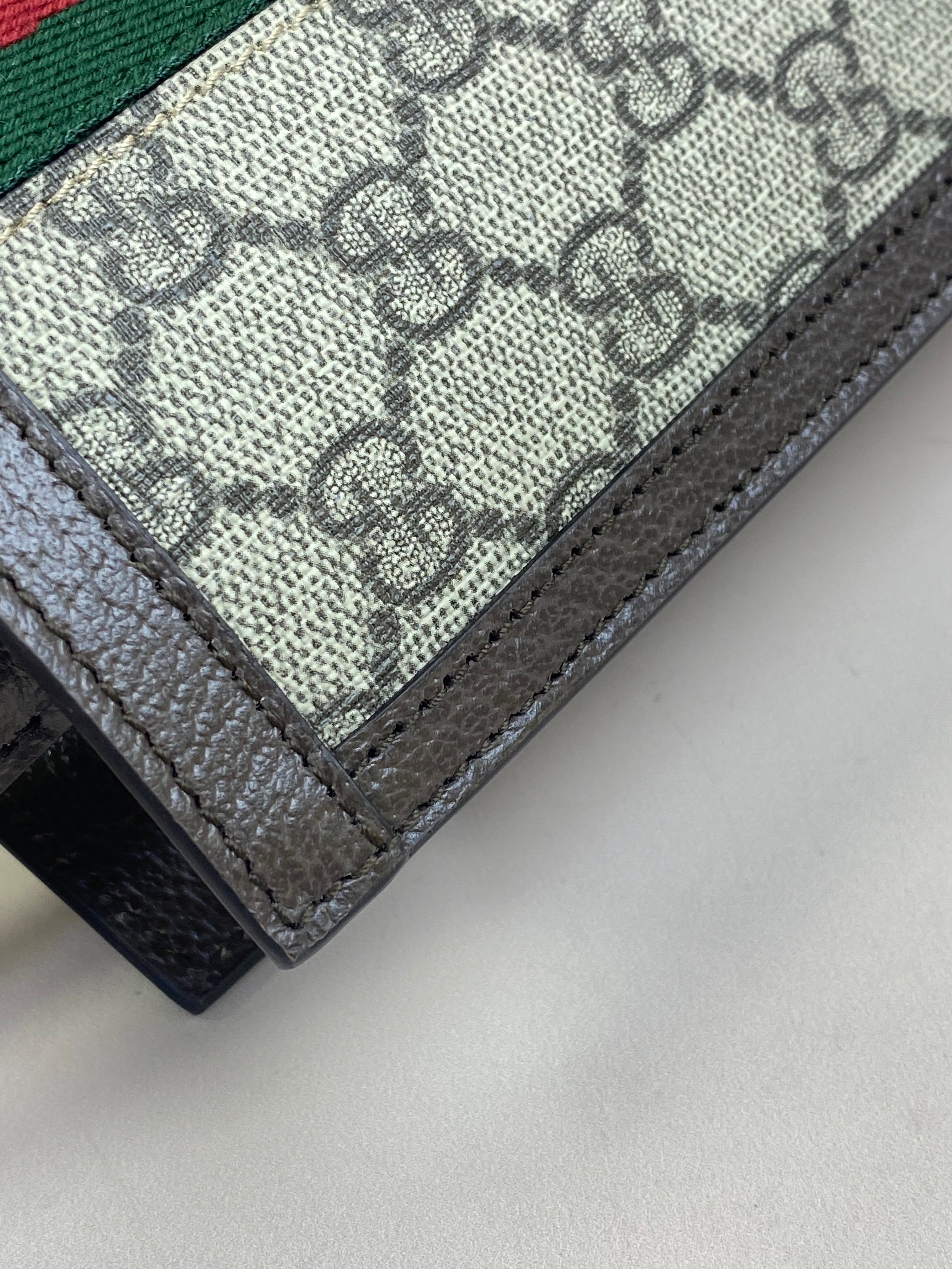 Gucci Bicolor Ophidia GG Supreme Handbag with Strap