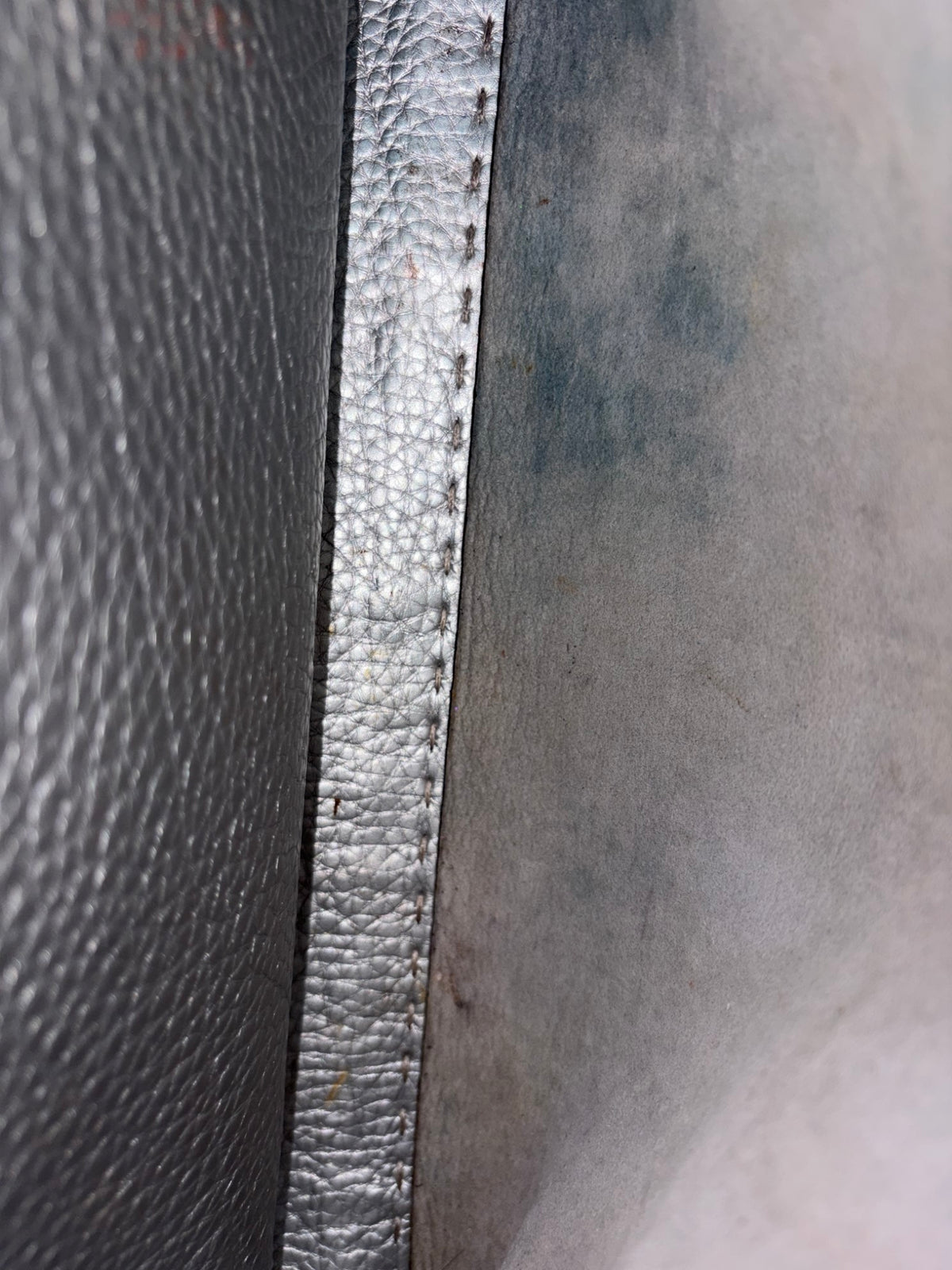 Fendi silver Selleria leather Peekaboo regular hand Bag