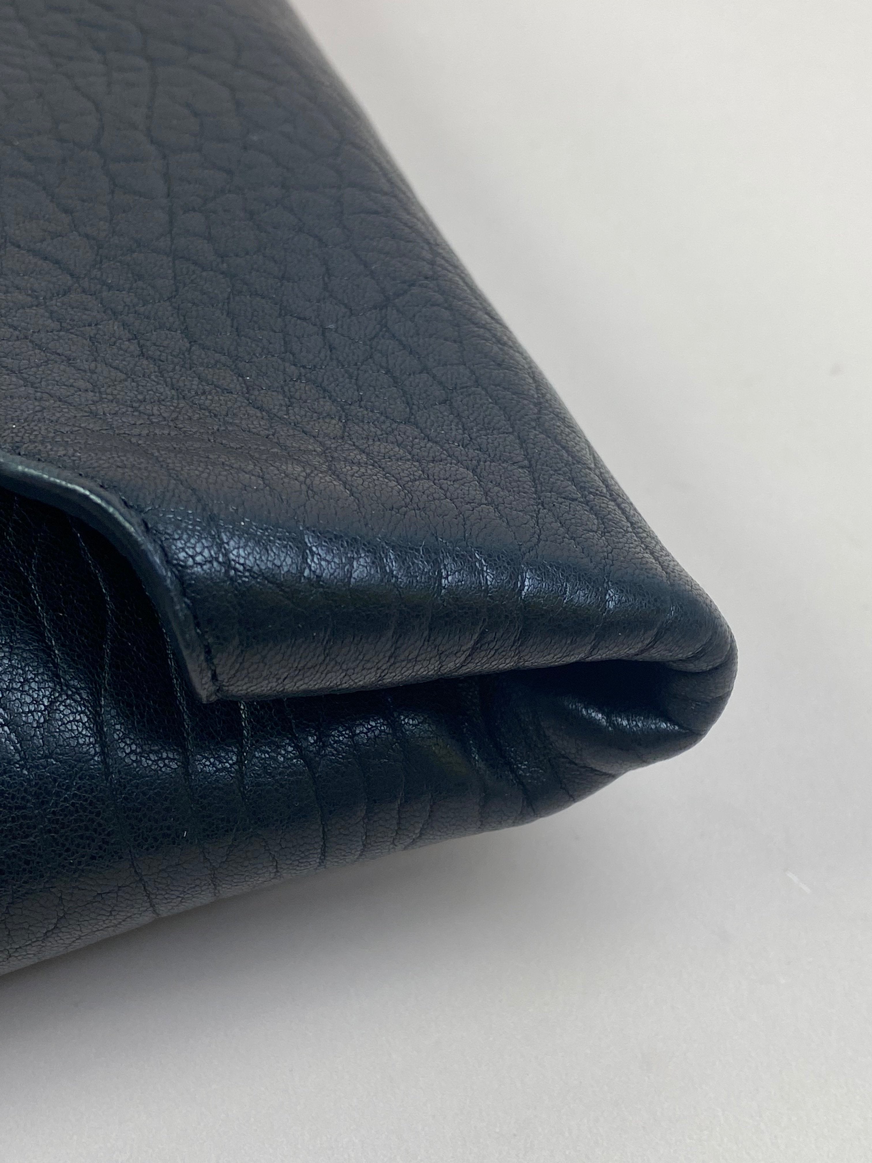 YSL Black Envelope Pouch
