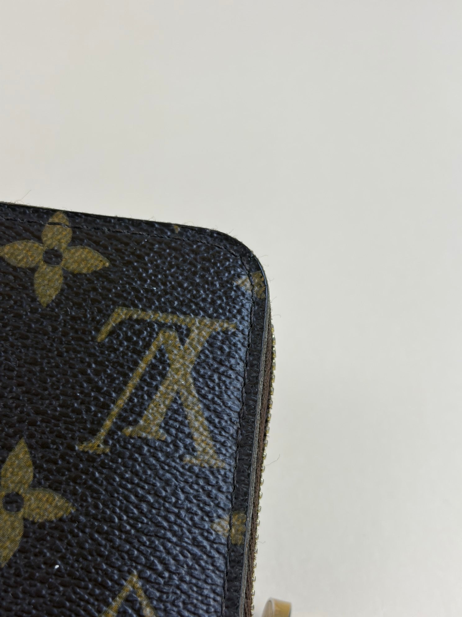 Louis Vuitton monogram canvas long zip wallet