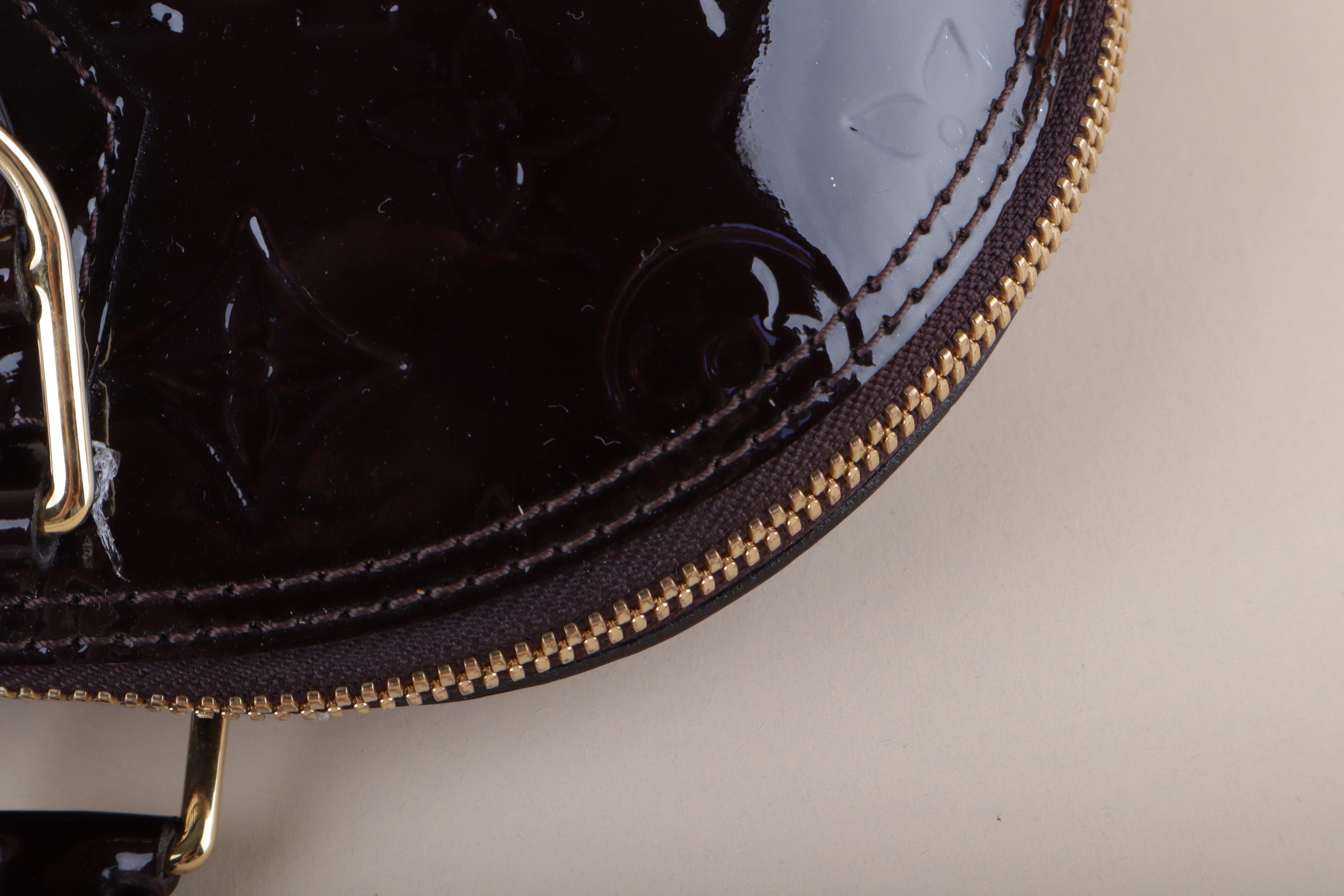 Louis Vuitton Amarante Monogram Vernis Alma PM Bag
